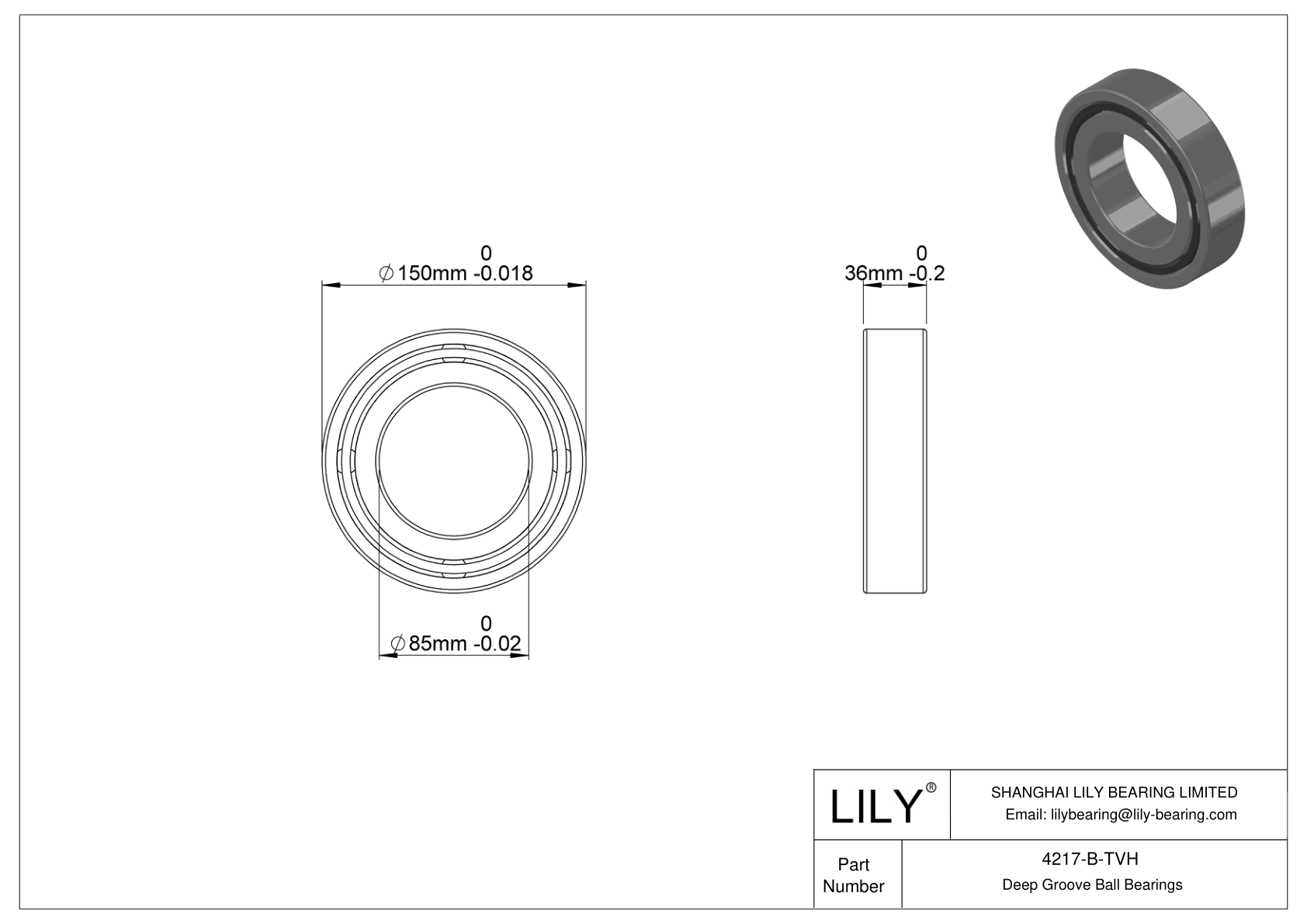 4217-B-TVH 双列深沟球轴承 cad drawing