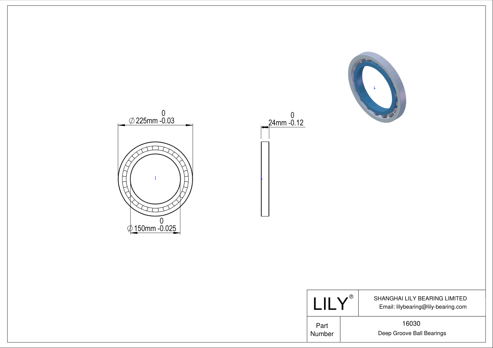 16030 高温轴承 cad drawing