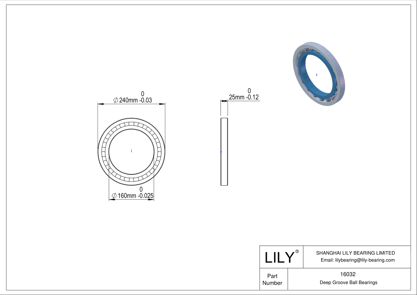 16032 High-Temperature Bearing cad drawing