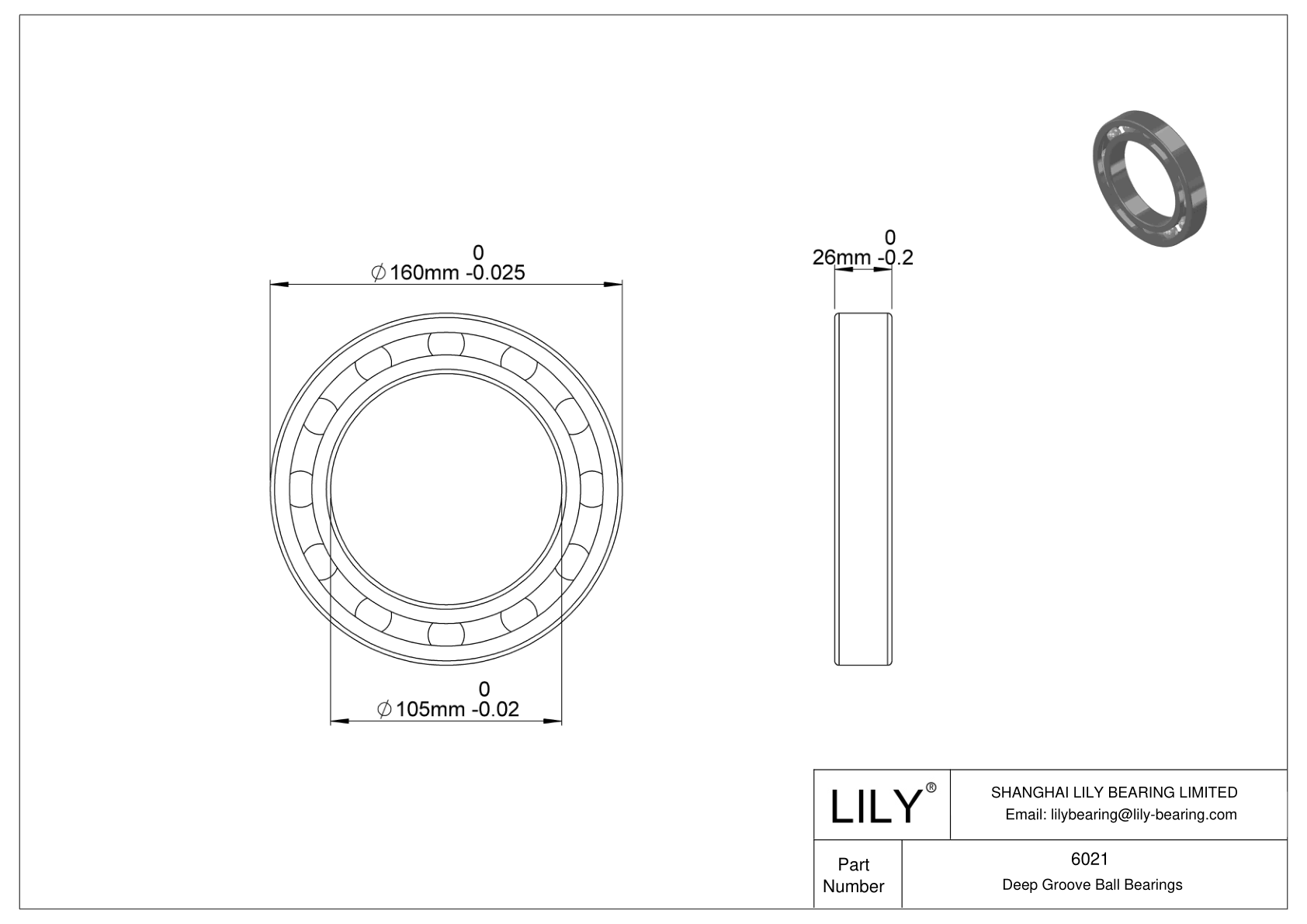 6021 高温轴承 cad drawing