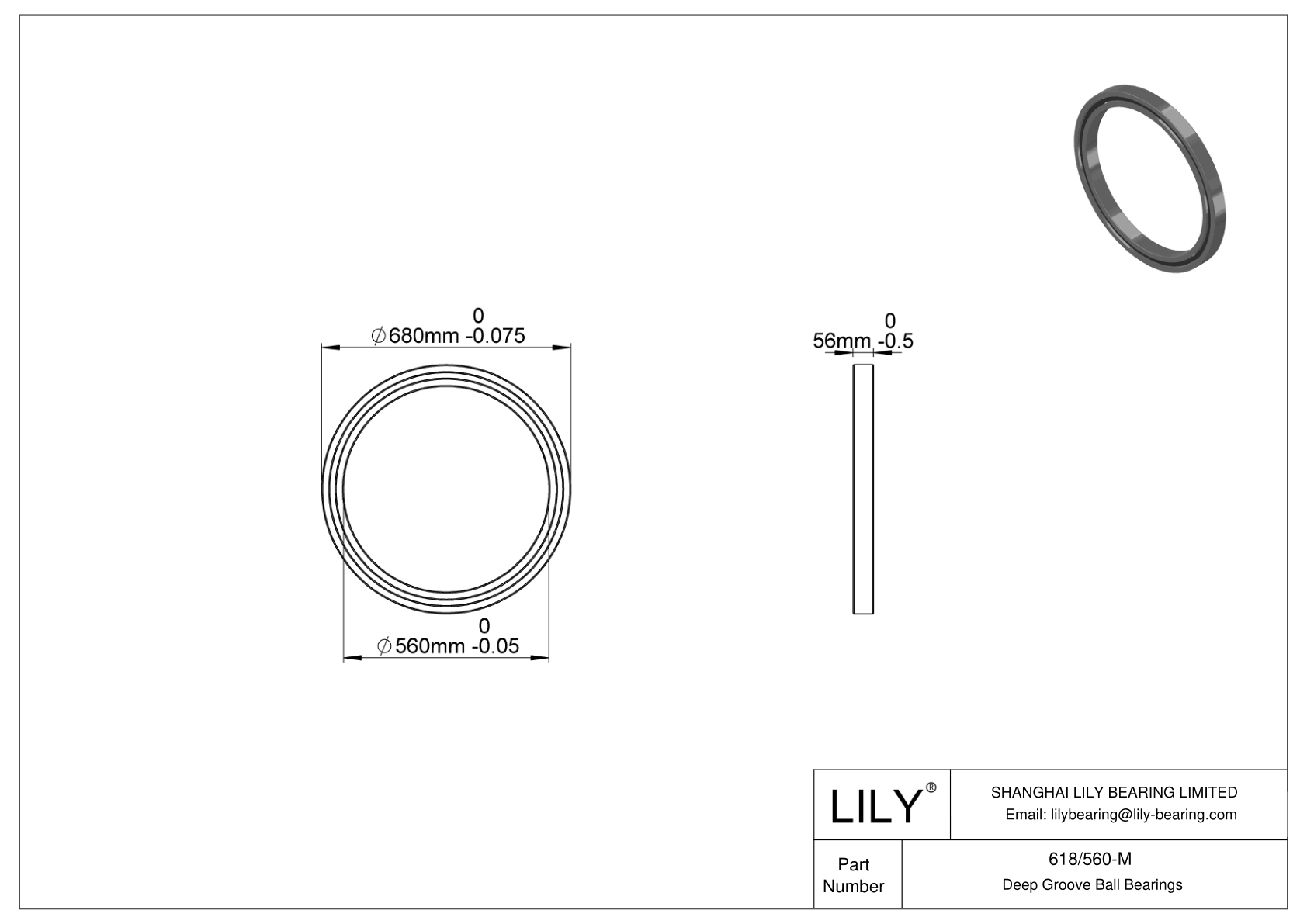 618/560-M 高温轴承 cad drawing