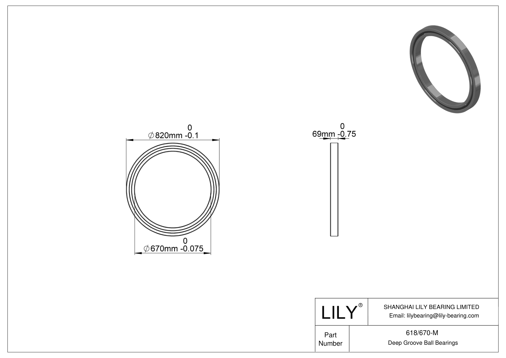 618/670-M 高温轴承 cad drawing