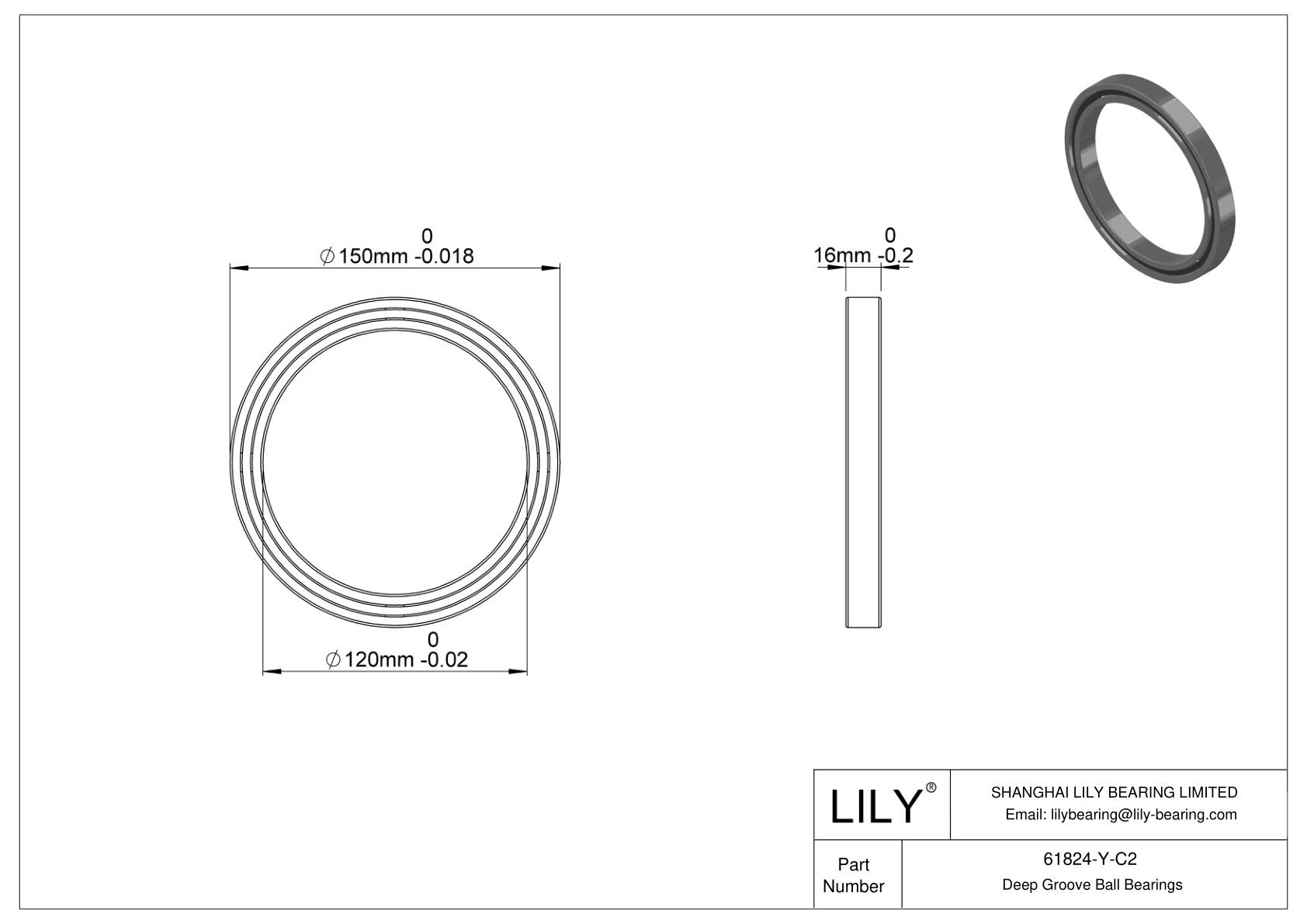 61824-Y-C2 Rodamientos de alta temperatura cad drawing