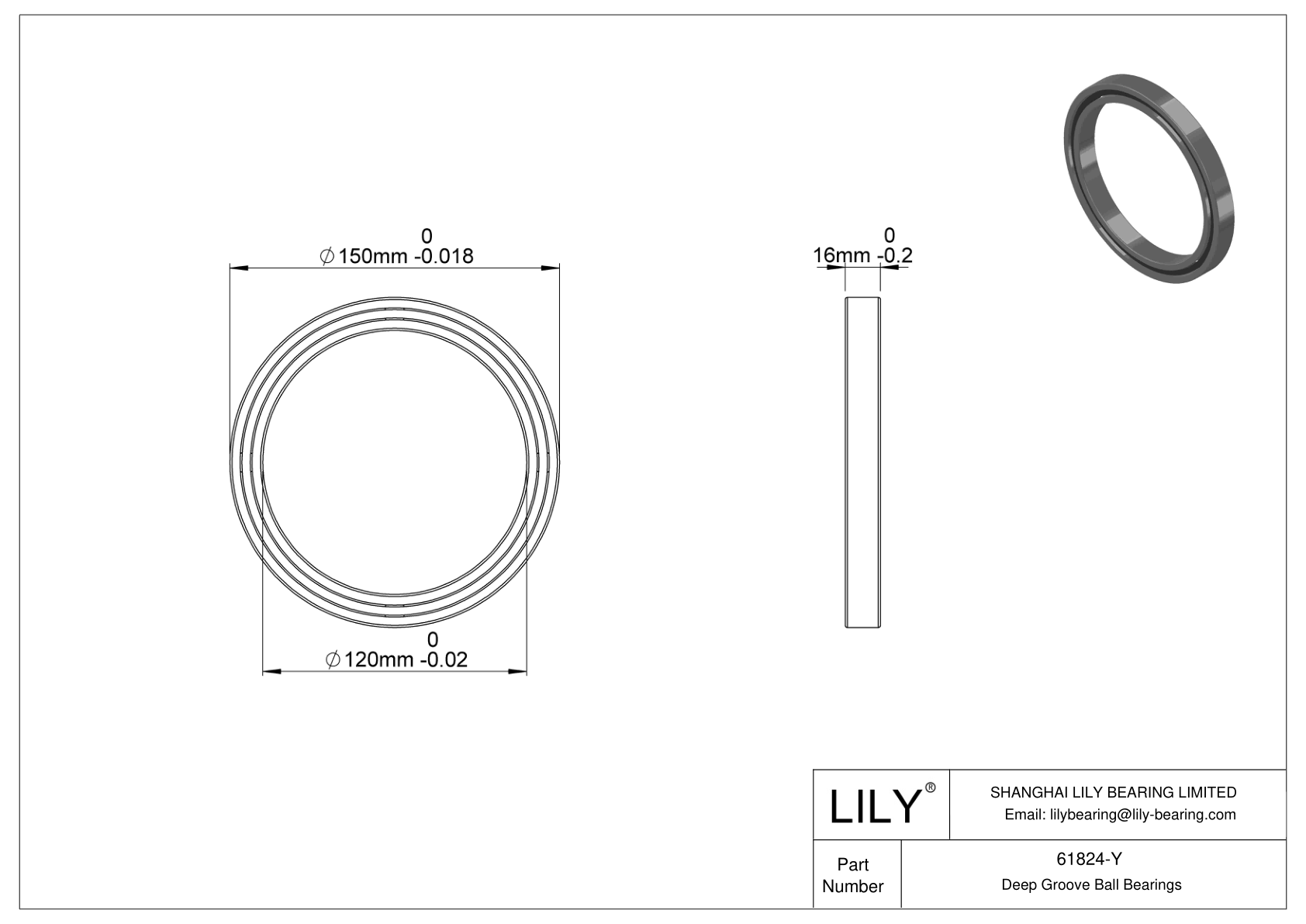 61824-Y 高温轴承 cad drawing