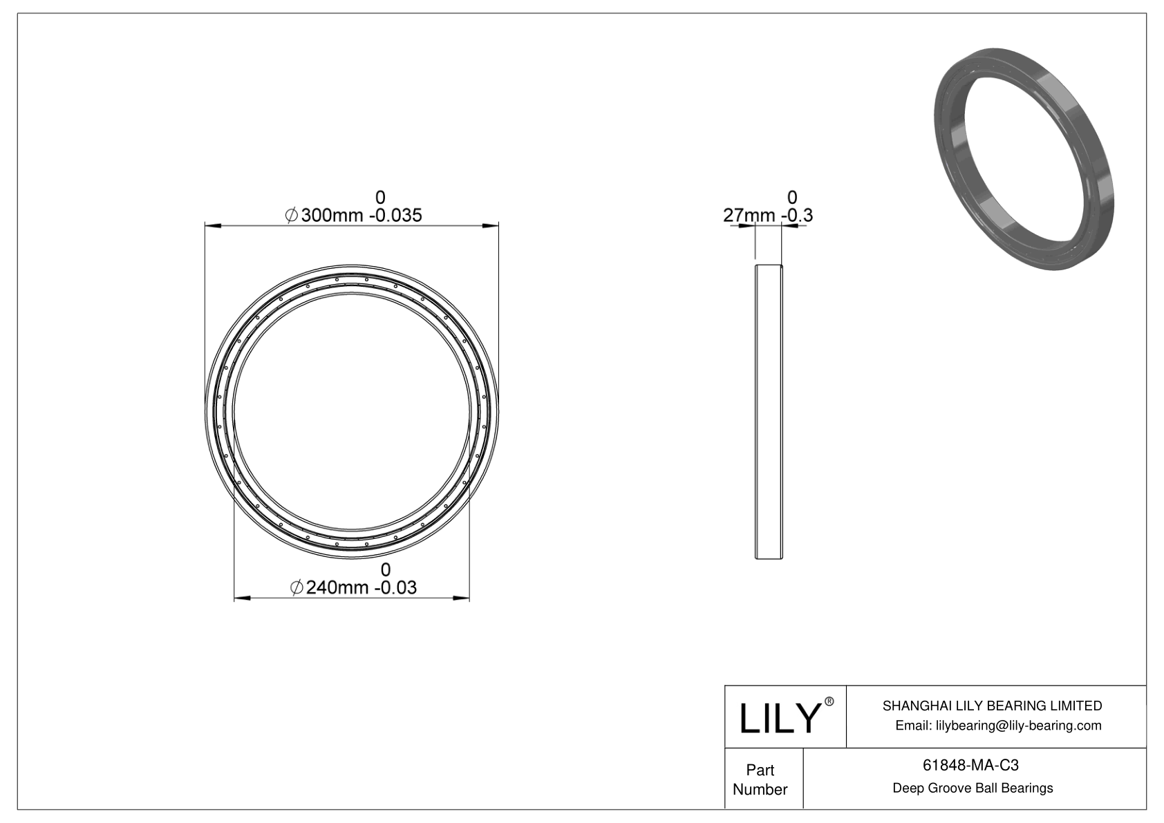 61848-MA-C3 High-Temperature Bearing cad drawing