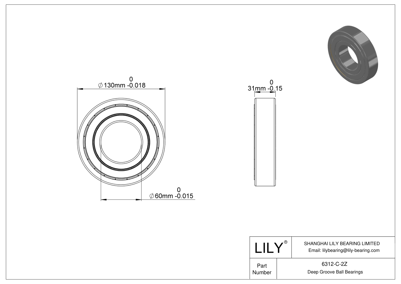 6312-C-2Z MÁX. 150°C (302°F) cad drawing