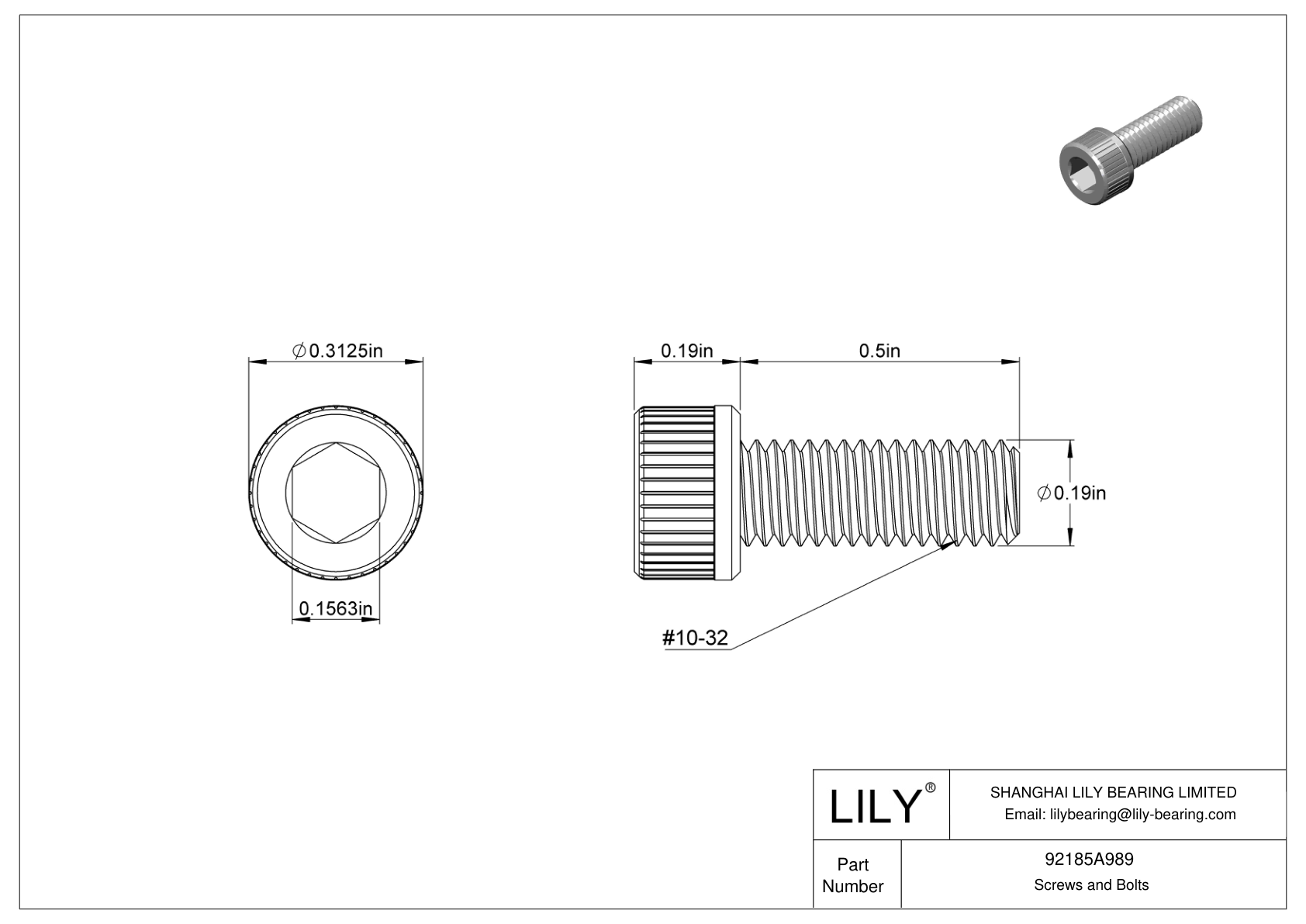 92185A989 | Super-Corrosion-Resistant 316 Stainless Steel Socket 