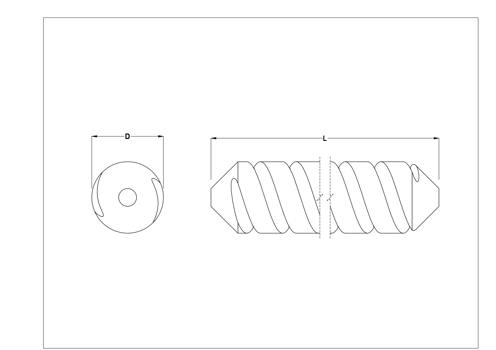 DEAFNAJG 快移滚珠丝杠和螺母 cad drawing