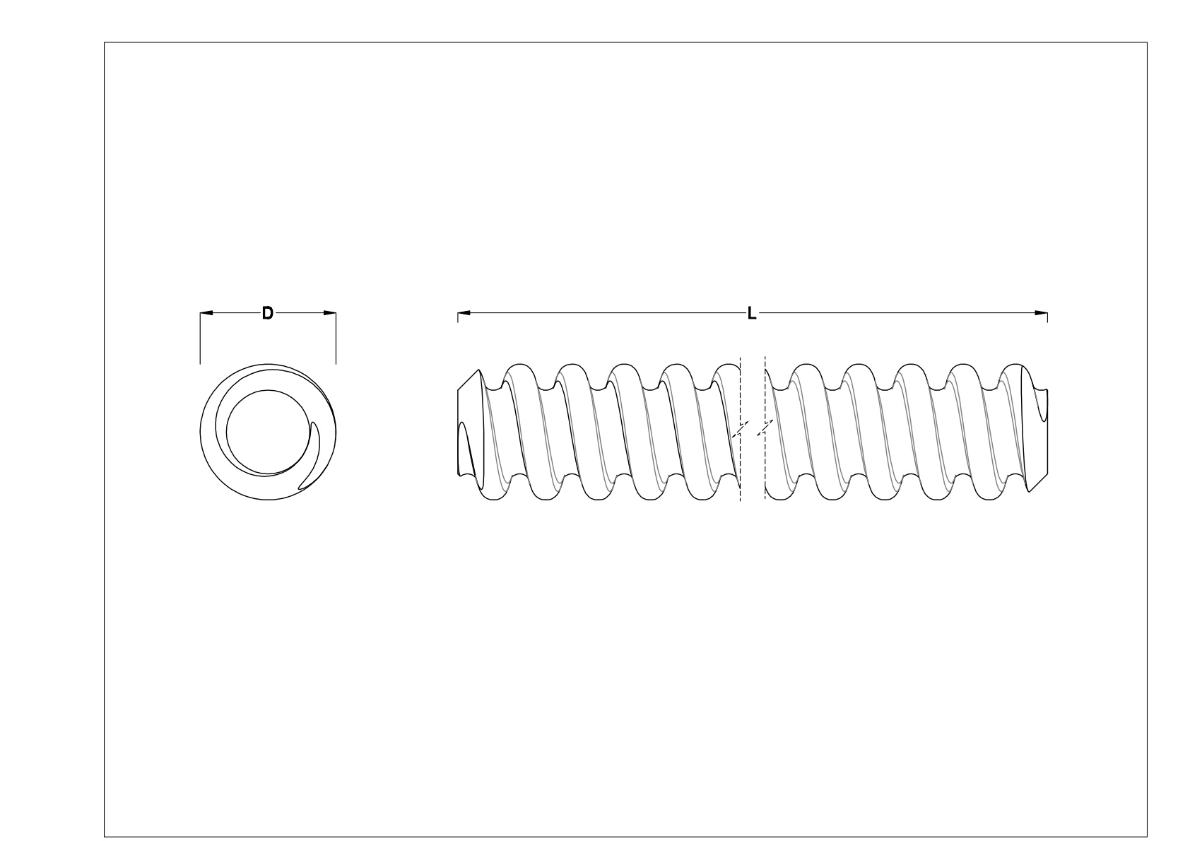 GDFAKGIG 超精密引线螺钉和螺母 cad drawing