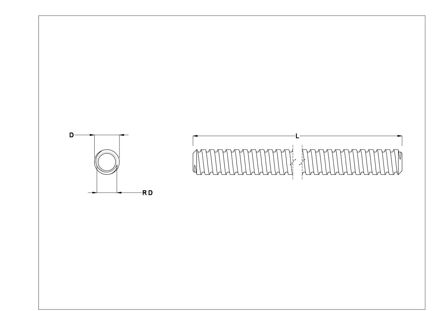 GGEBKBD Husillos y tuercas a bolas resistentes a la corrosión cad drawing