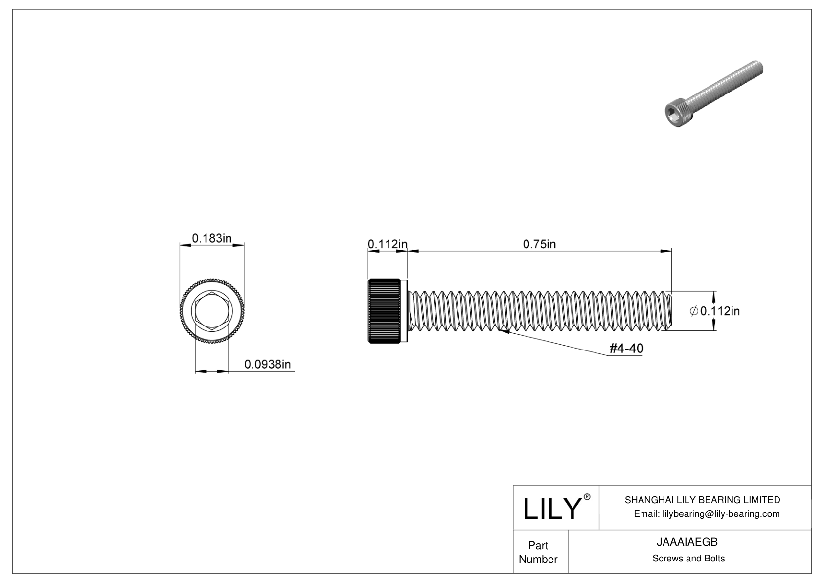 JAAAIAEGB Tornillos de cabeza cilíndrica de acero inoxidable 18-8 cad drawing