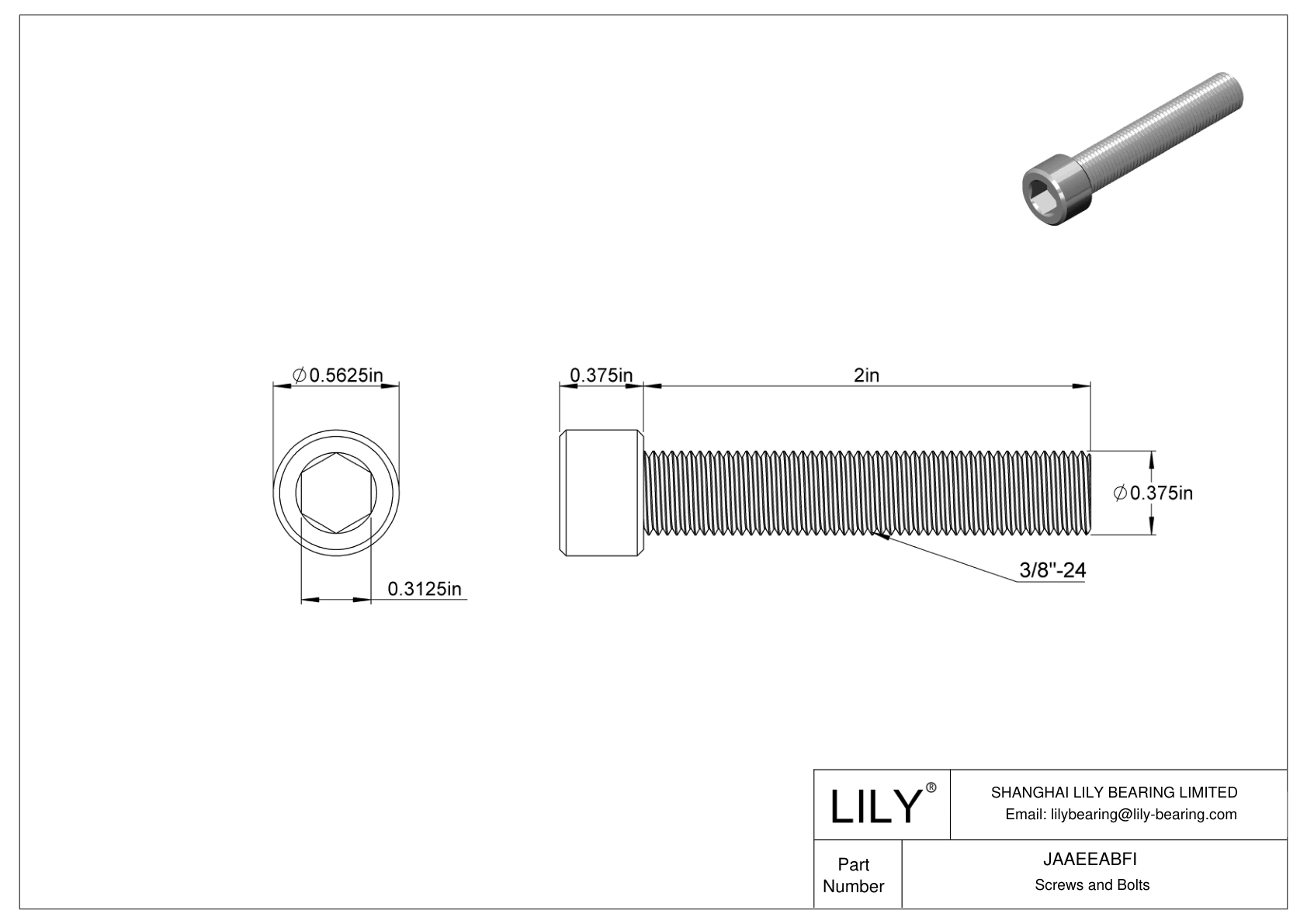 JAAEEABFI Tornillos de cabeza cilíndrica de acero aleado cad drawing