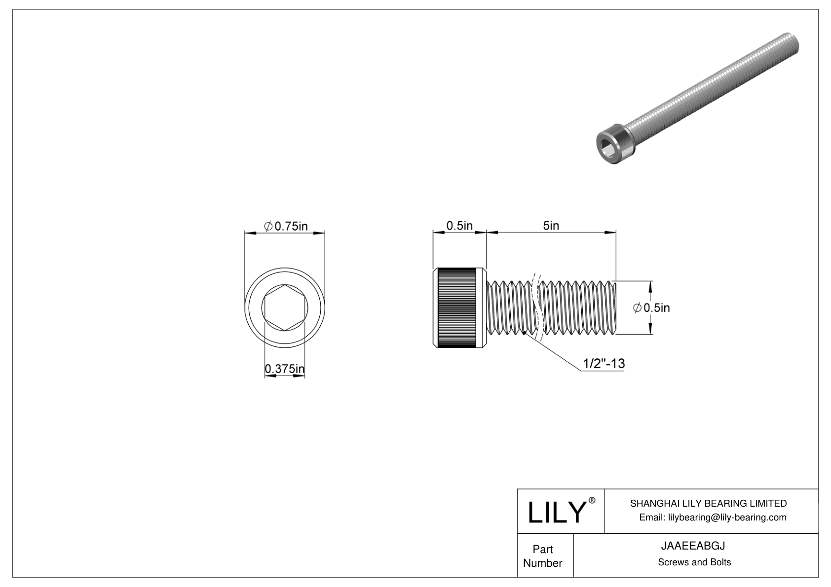 JAAEEABGJ Tornillos de cabeza cilíndrica de acero aleado cad drawing