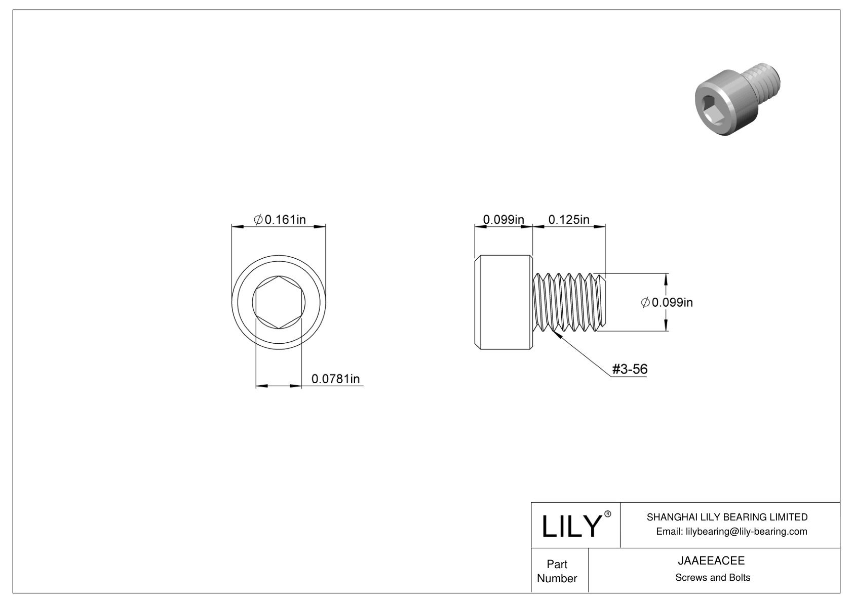 JAAEEACEE Tornillos de cabeza cilíndrica de acero aleado cad drawing