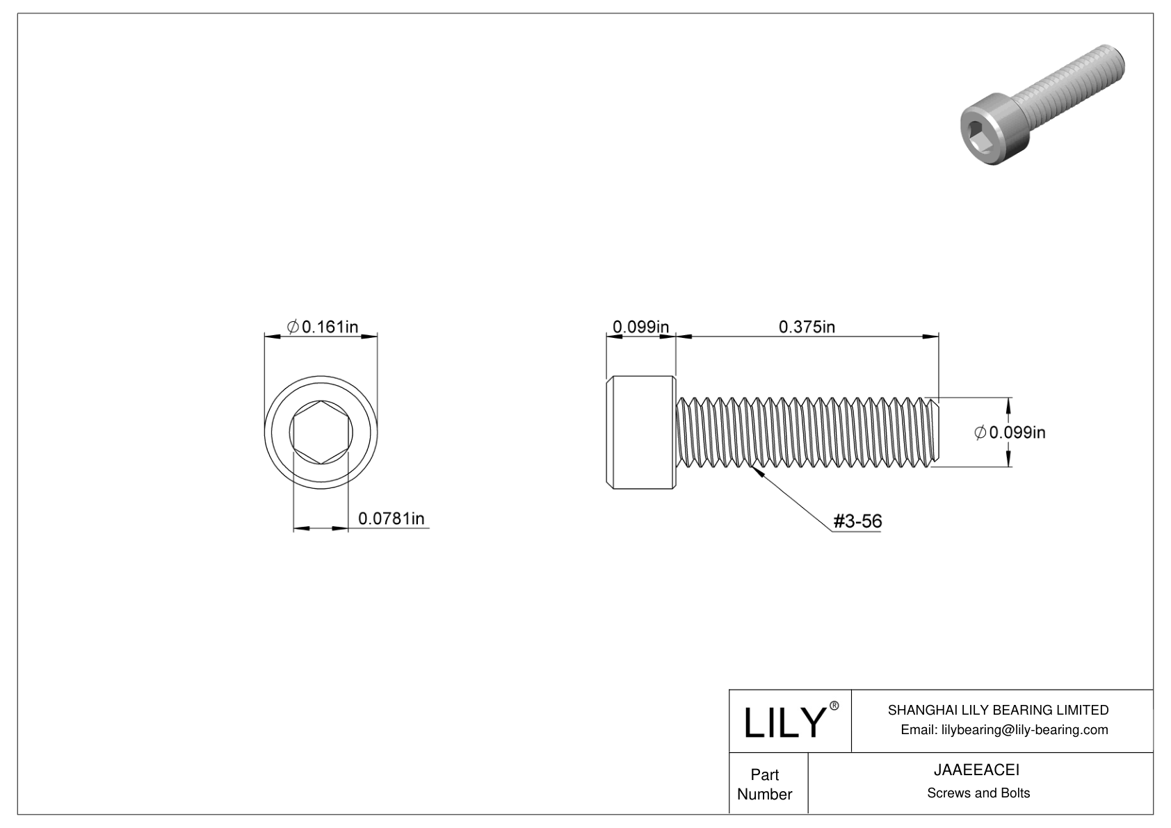 JAAEEACEI Tornillos de cabeza cilíndrica de acero aleado cad drawing