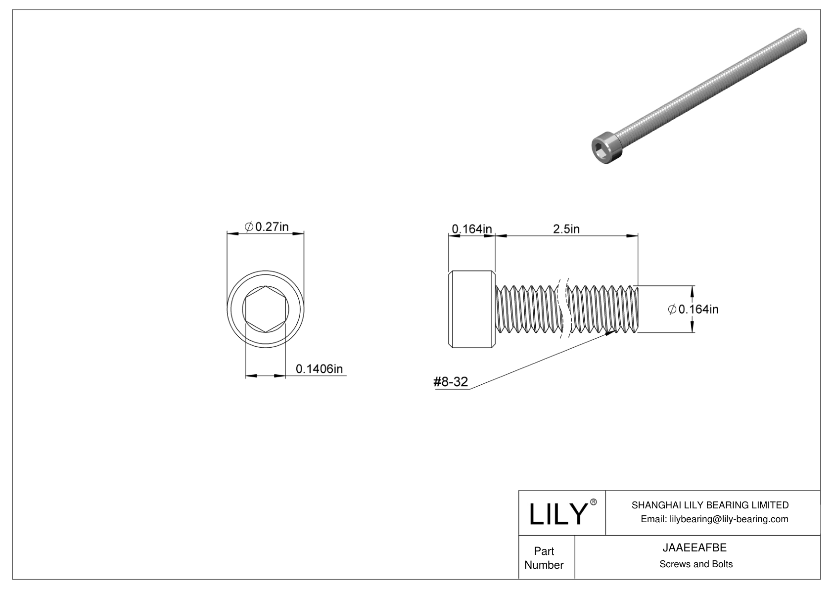 JAAEEAFBE Tornillos de cabeza cilíndrica de acero aleado cad drawing