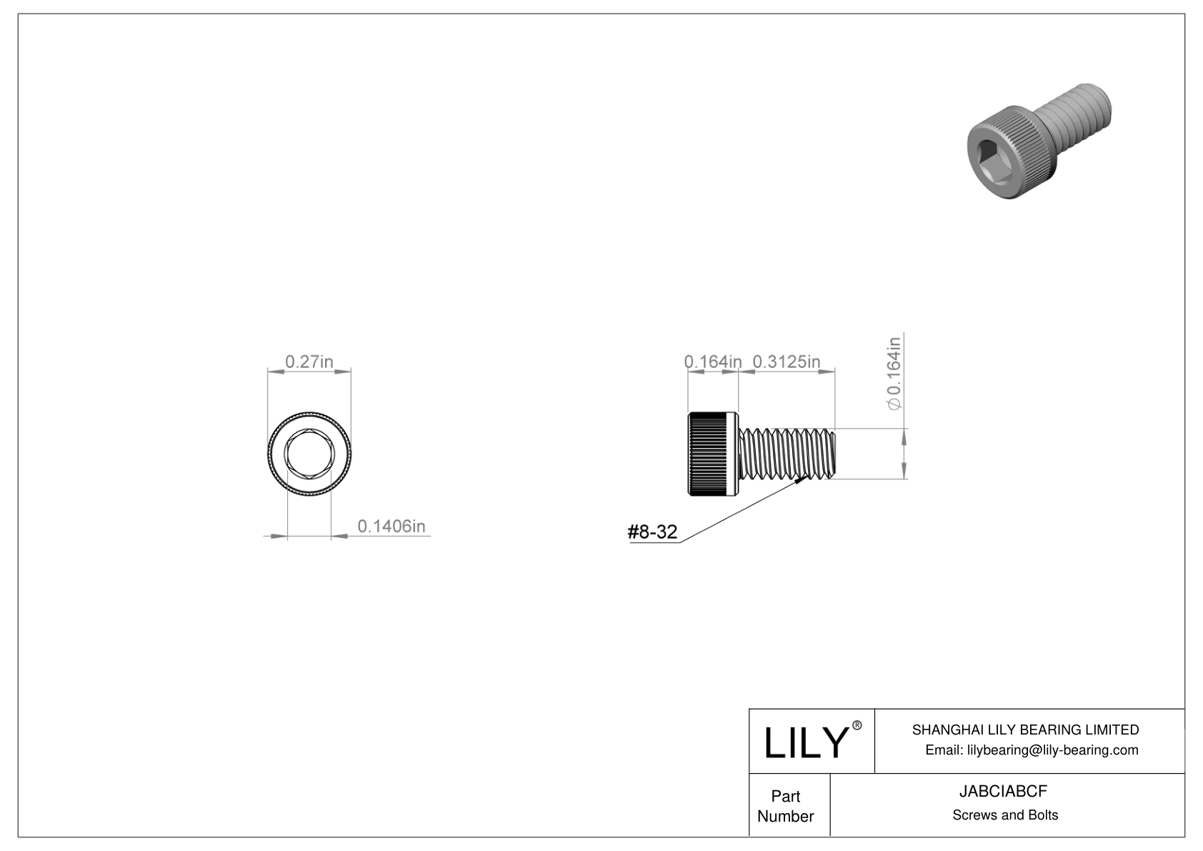 JABCIABCF Tornillos de cabeza cilíndrica de acero aleado cad drawing