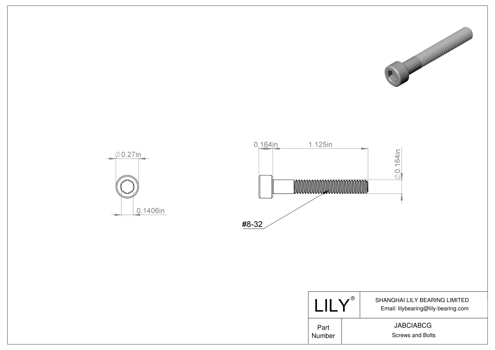 JABCIABCG 合金钢内六角螺钉 cad drawing