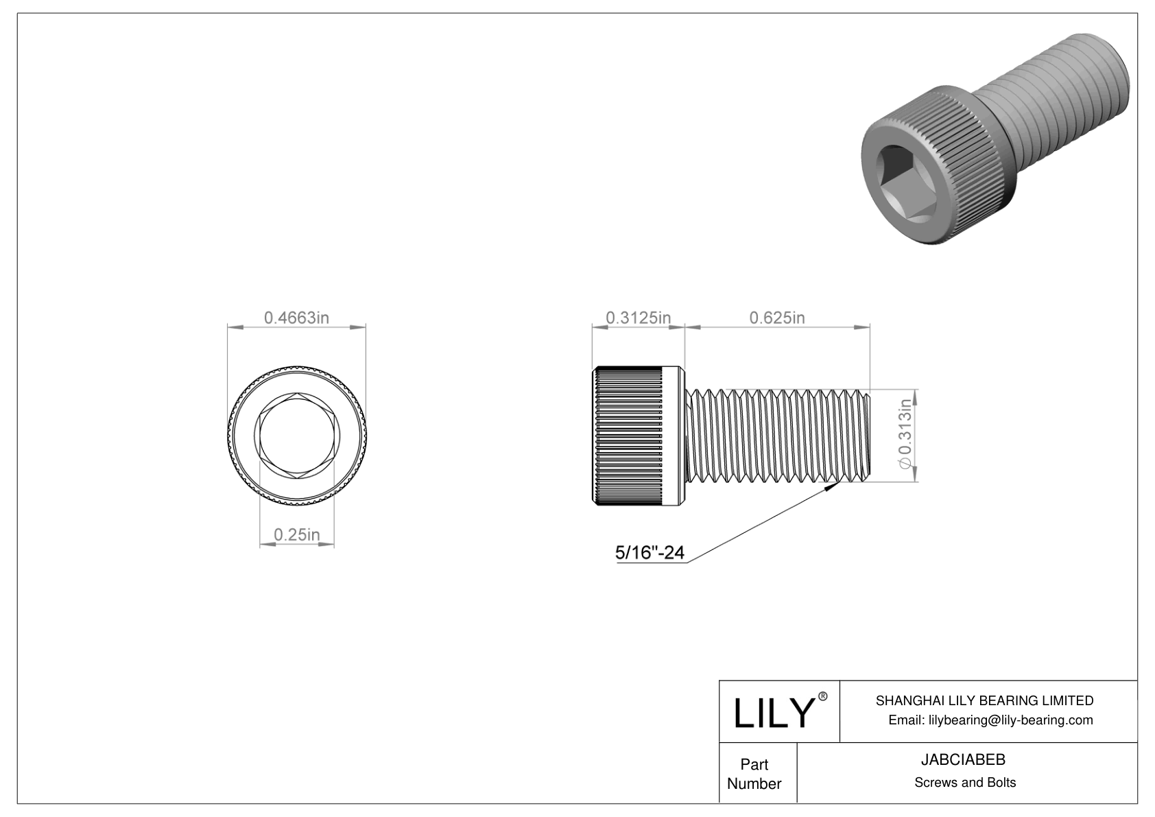 JABCIABEB 合金钢内六角螺钉 cad drawing