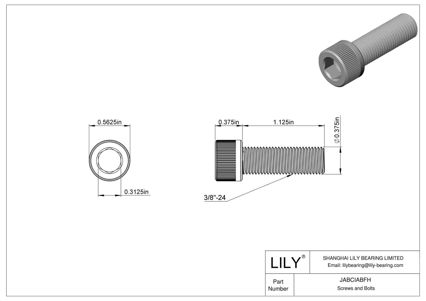 JABCIABFH 合金钢内六角螺钉 cad drawing