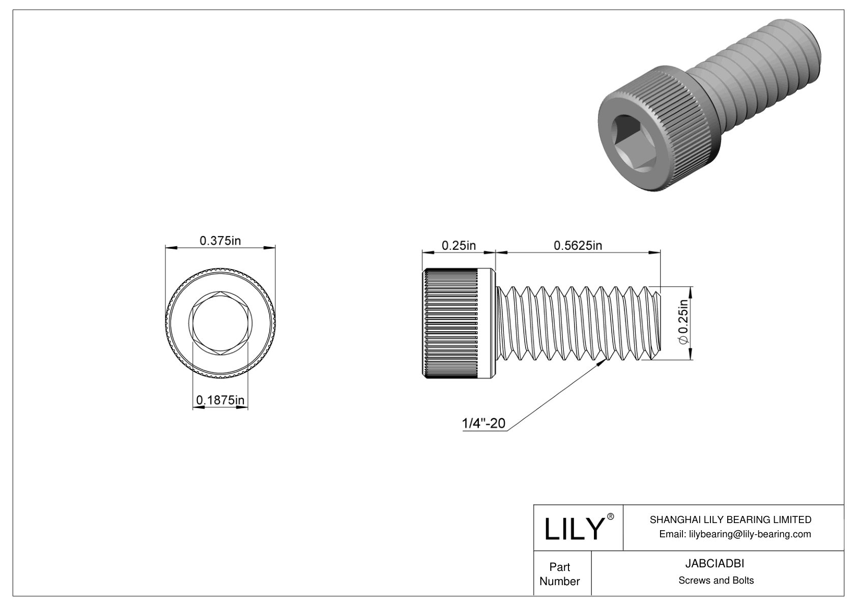 JABCIADBI Tornillos de cabeza cilíndrica de acero aleado cad drawing