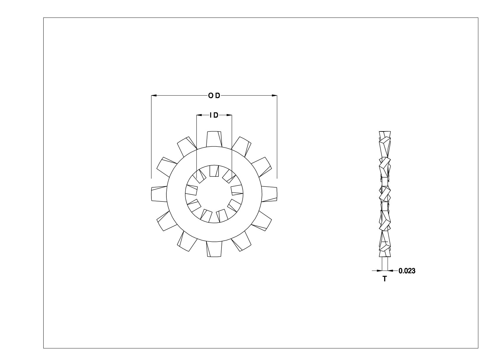 JAEBGABBB 内齿/外齿锁紧垫圈 cad drawing