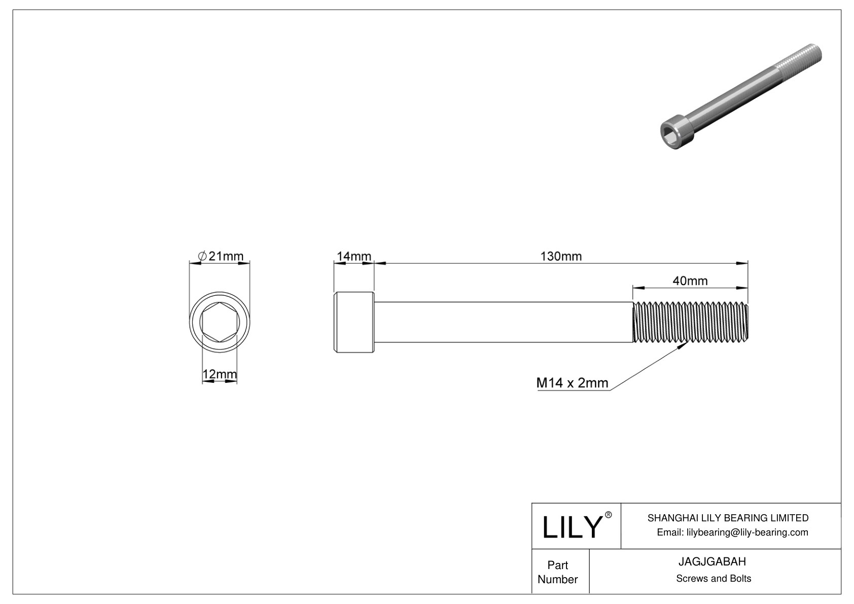 JAGJGABAH Tornillos de cabeza cilíndrica de acero inoxidable 18-8 cad drawing