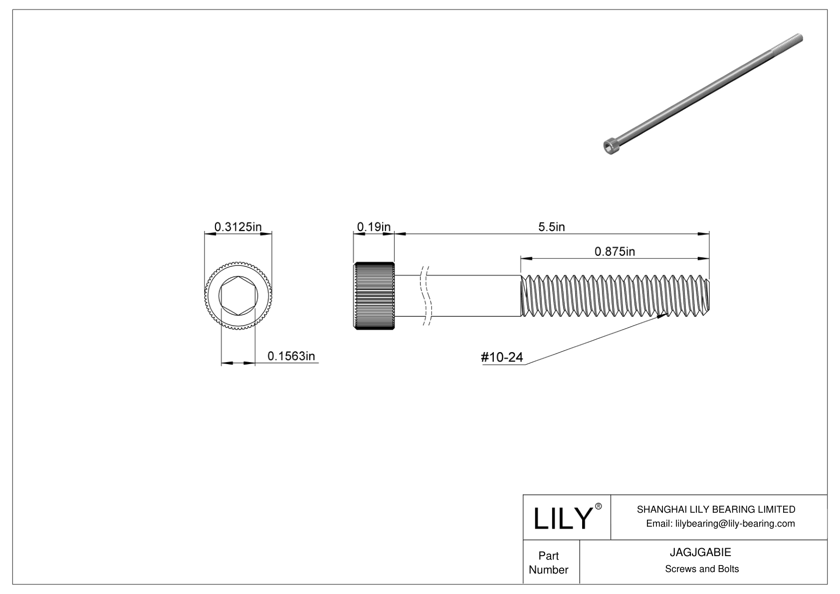 JAGJGABIE Tornillos de cabeza cilíndrica de acero inoxidable 18-8 cad drawing