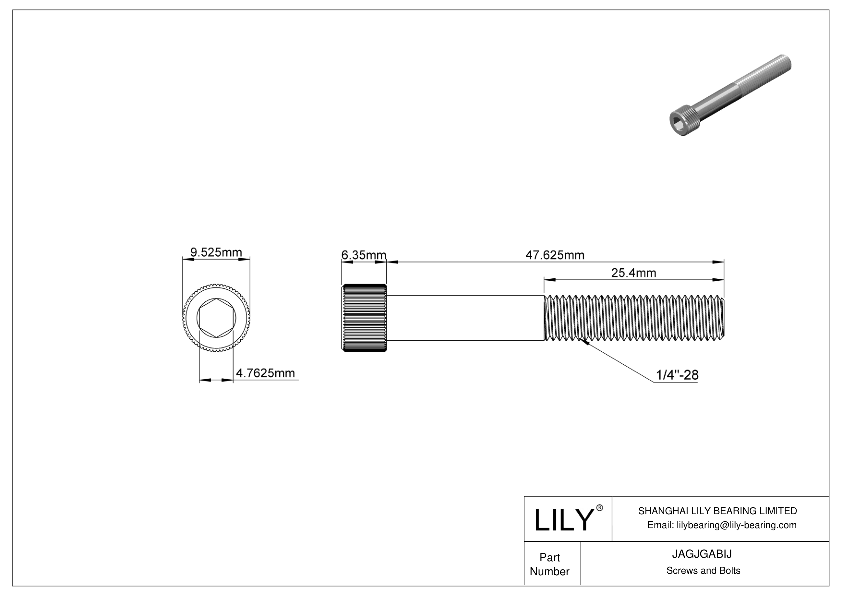 JAGJGABIJ Tornillos de cabeza cilíndrica de acero inoxidable 18-8 cad drawing