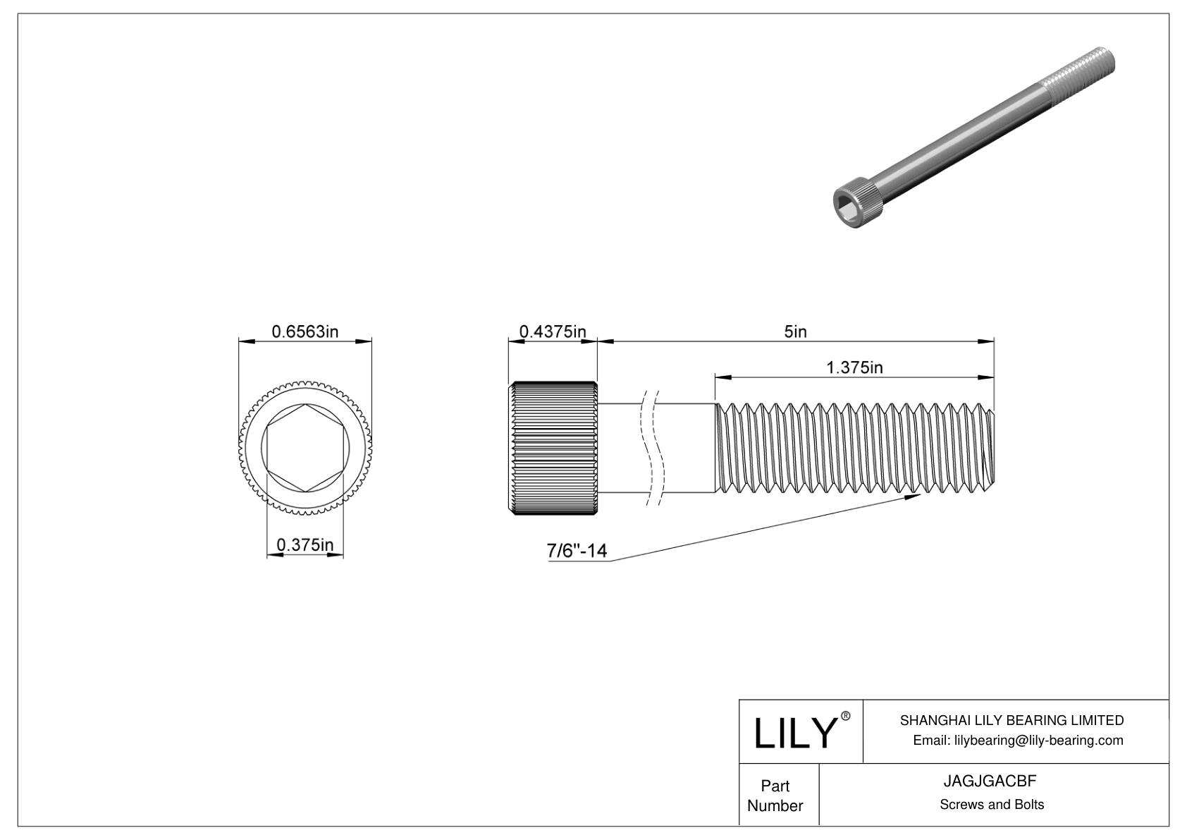 JAGJGACBF Tornillos de cabeza cilíndrica de acero inoxidable 18-8 cad drawing