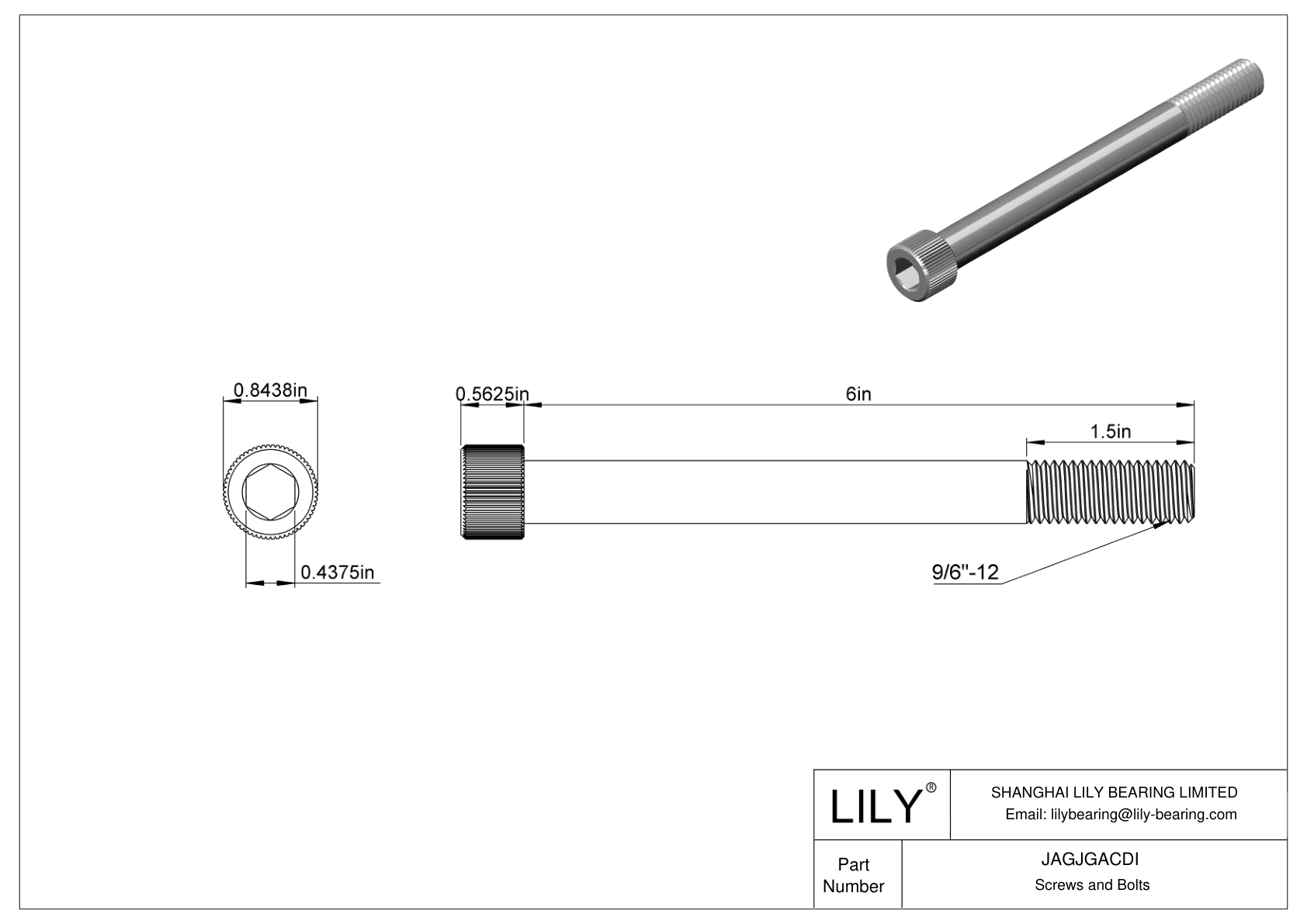 JAGJGACDI Tornillos de cabeza cilíndrica de acero inoxidable 18-8 cad drawing