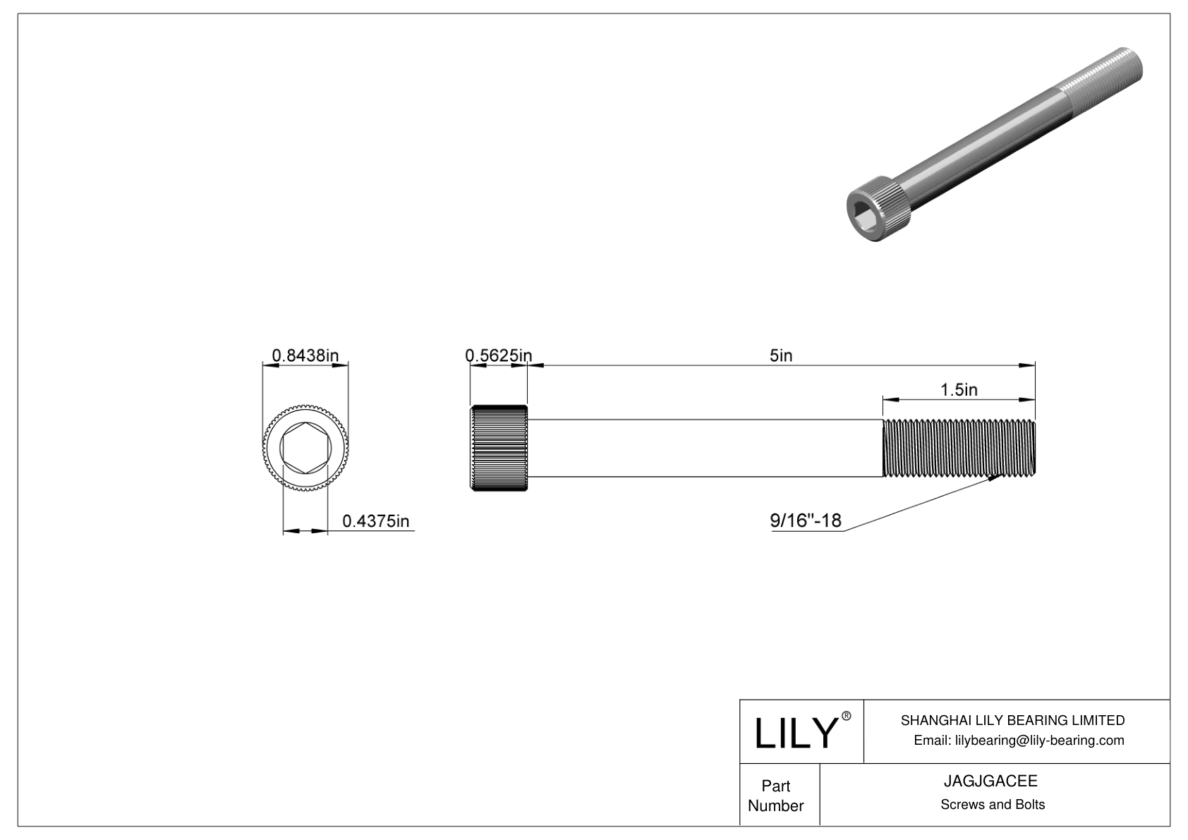 JAGJGACEE 18-8 不锈钢内六角螺钉 cad drawing