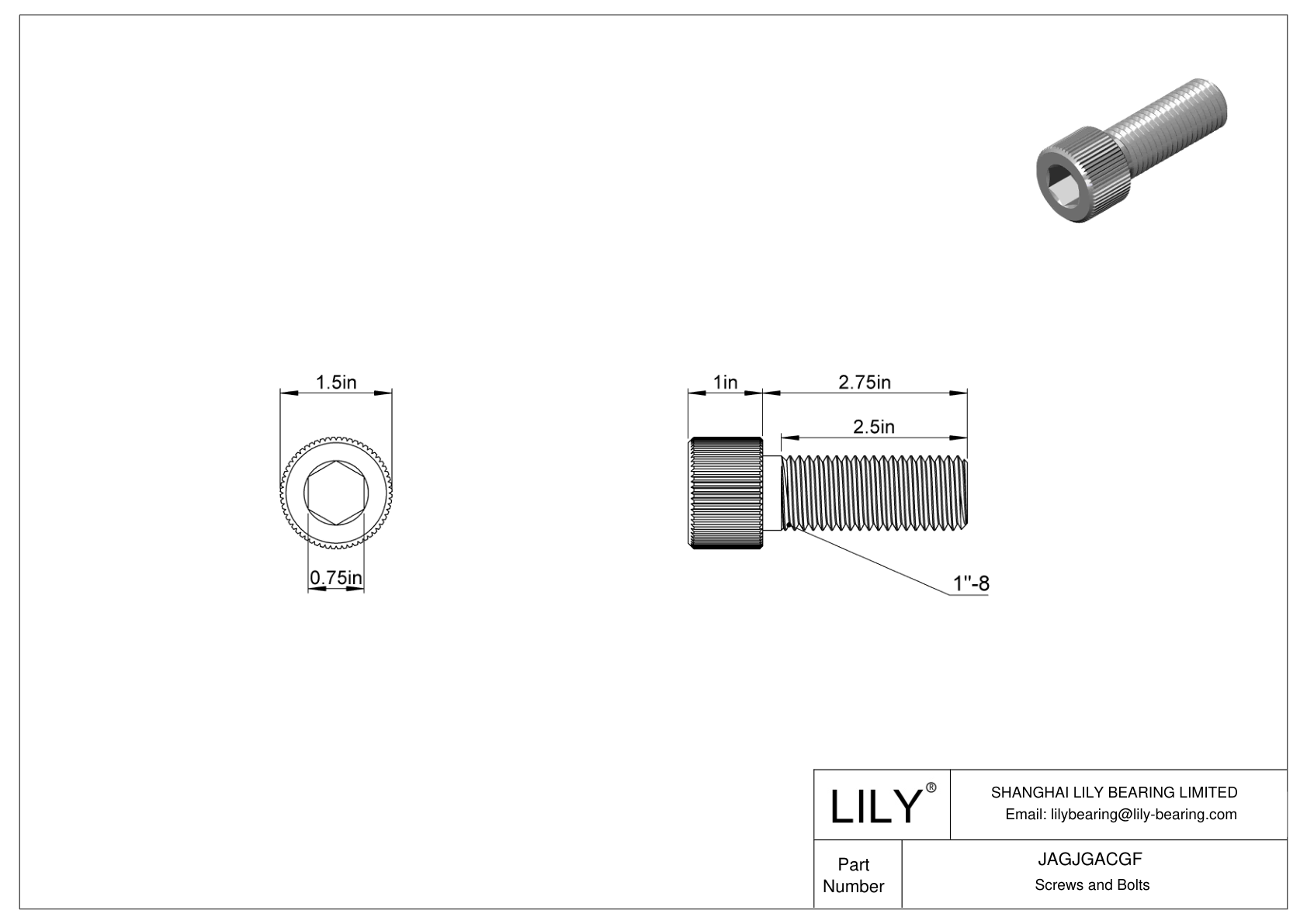 JAGJGACGF 18-8 不锈钢内六角螺钉 cad drawing