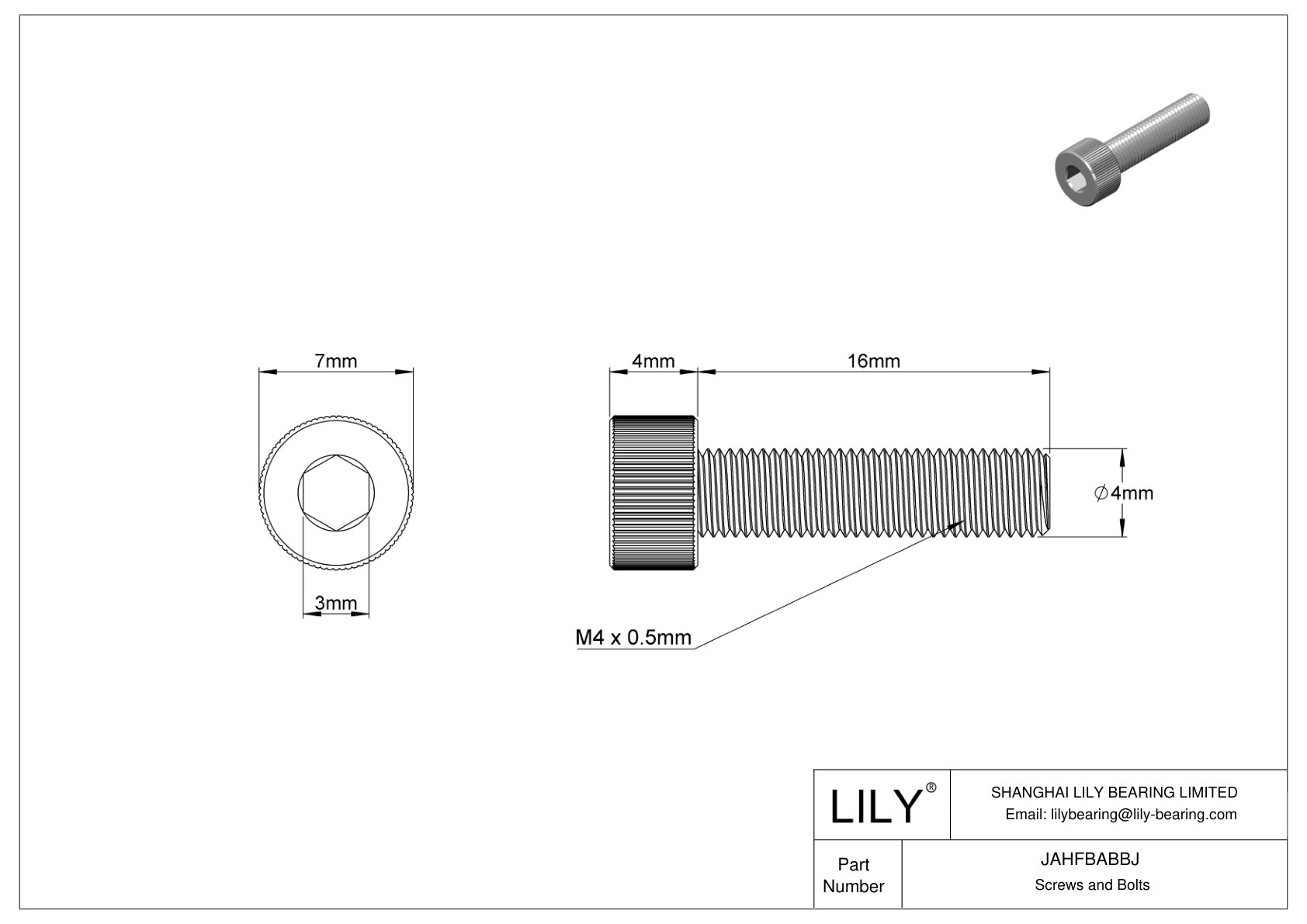 JAHFBABBJ 18-8 不锈钢内六角螺钉 cad drawing