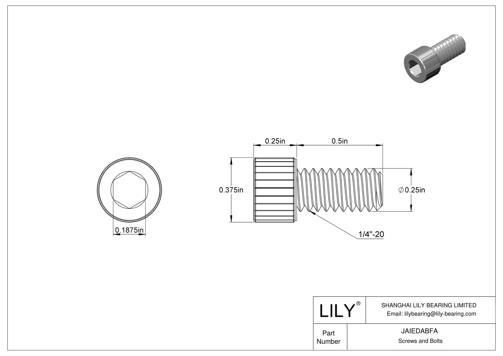 JAIEDABFA Tornillos de cabeza cilíndrica de acero inoxidable 18-8 limpios y embolsados para alto vacío cad drawing