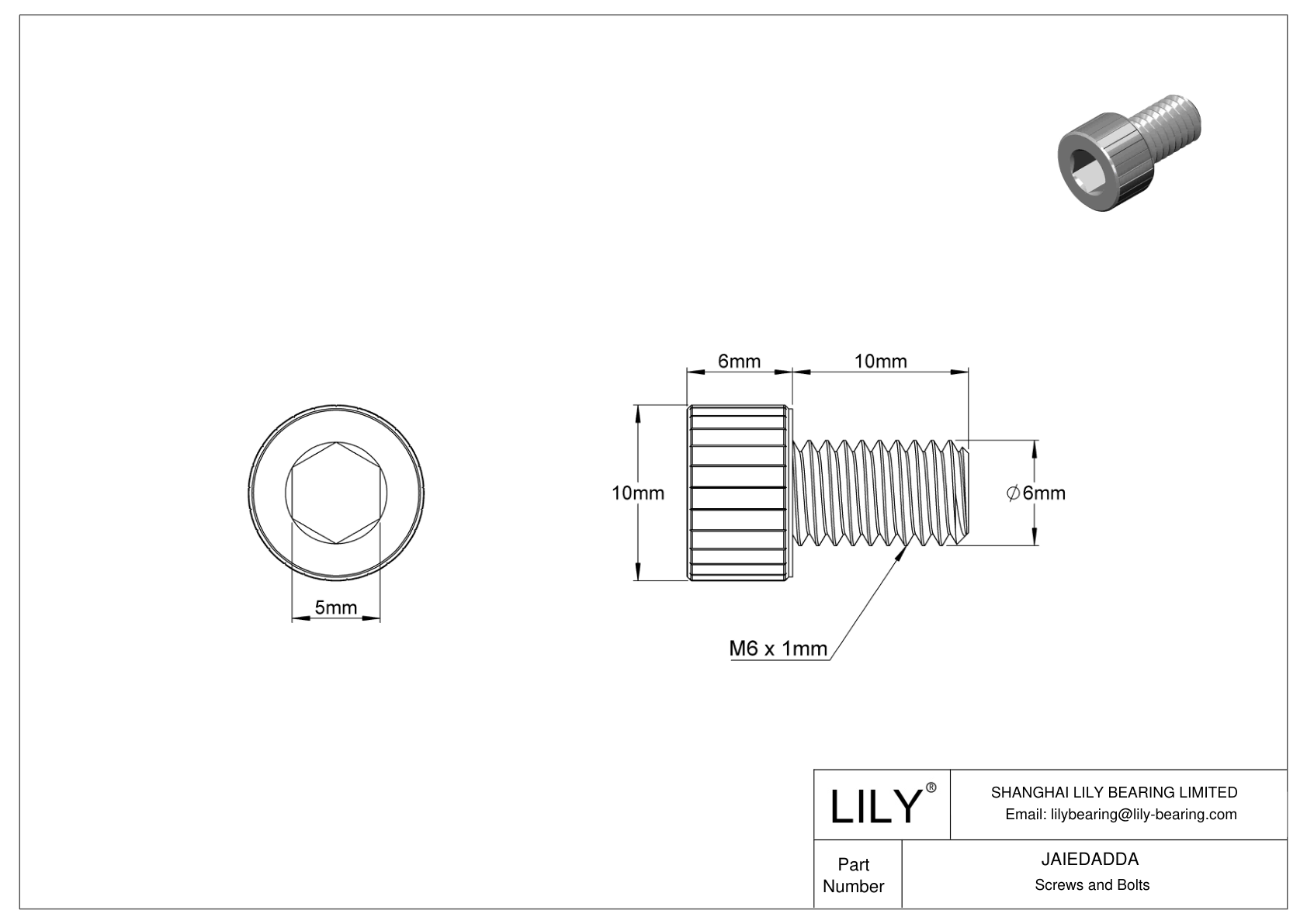 JAIEDADDA Tornillos de cabeza cilíndrica de acero inoxidable 18-8 limpios y embolsados para alto vacío cad drawing