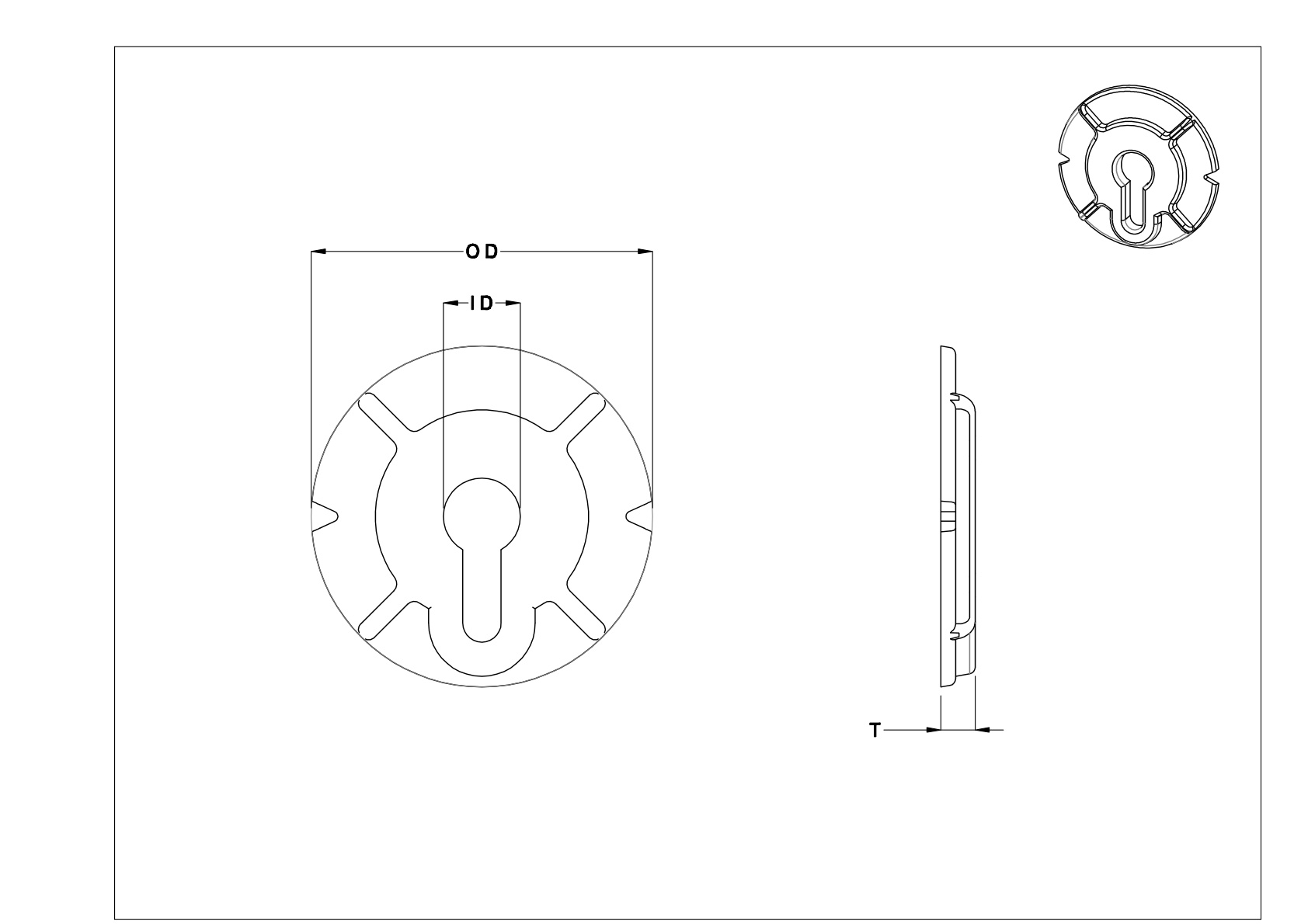 JBBFDAADD 木制超大垫圈 cad drawing