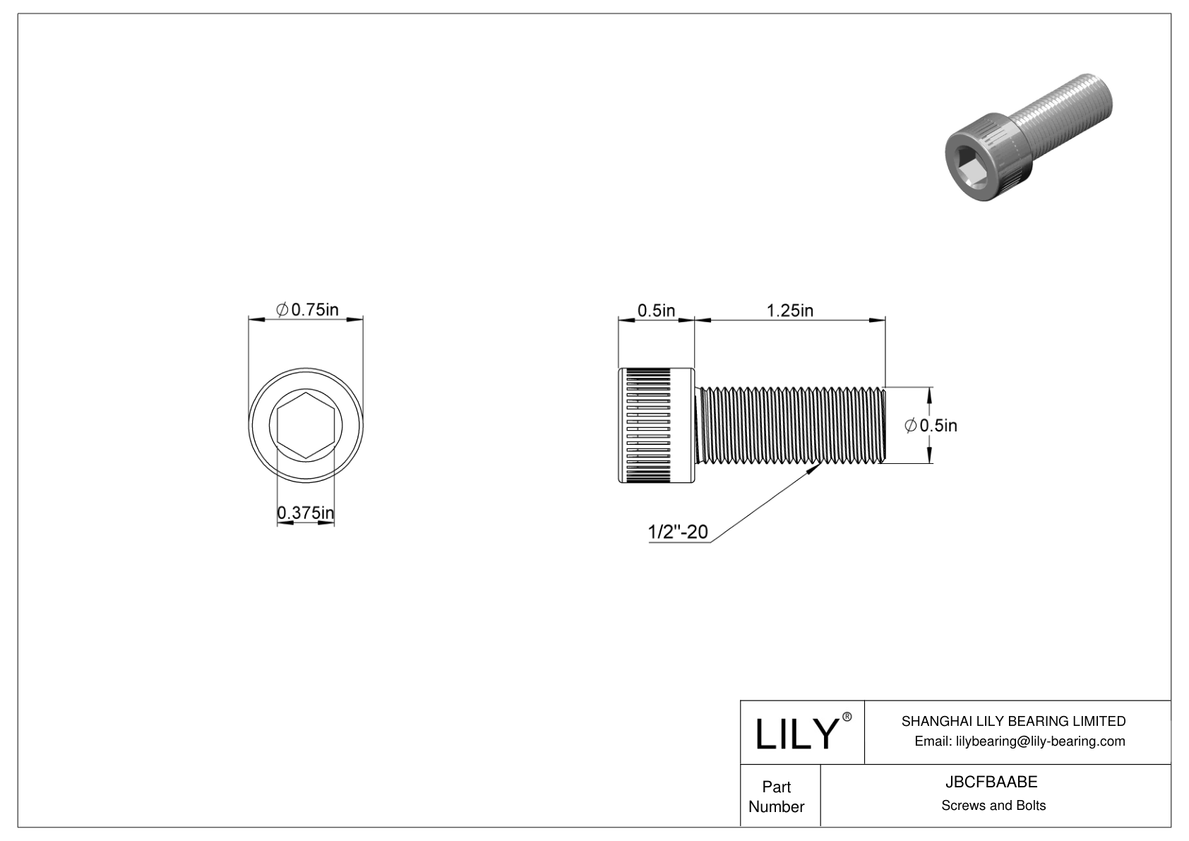 JBCFBAABE 合金钢内六角螺钉 cad drawing