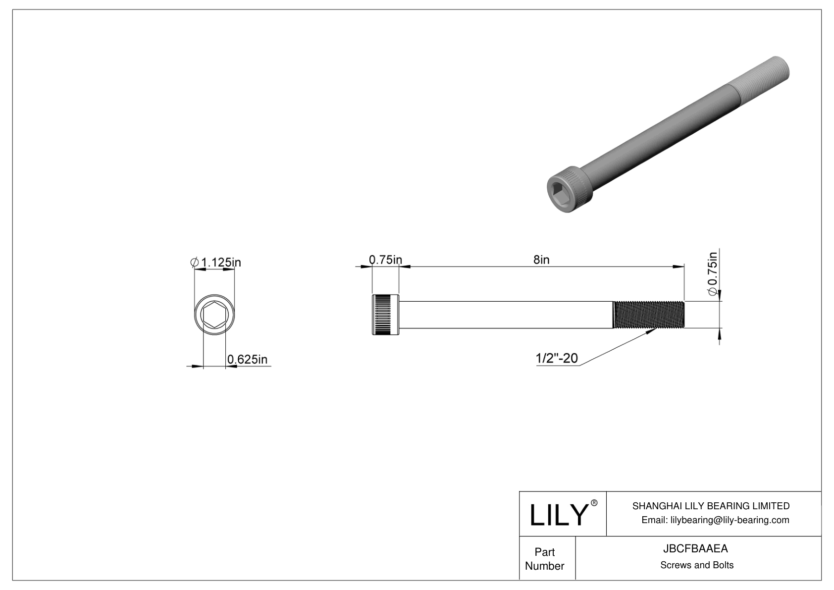 JBCFBAAEA 合金钢内六角螺钉 cad drawing