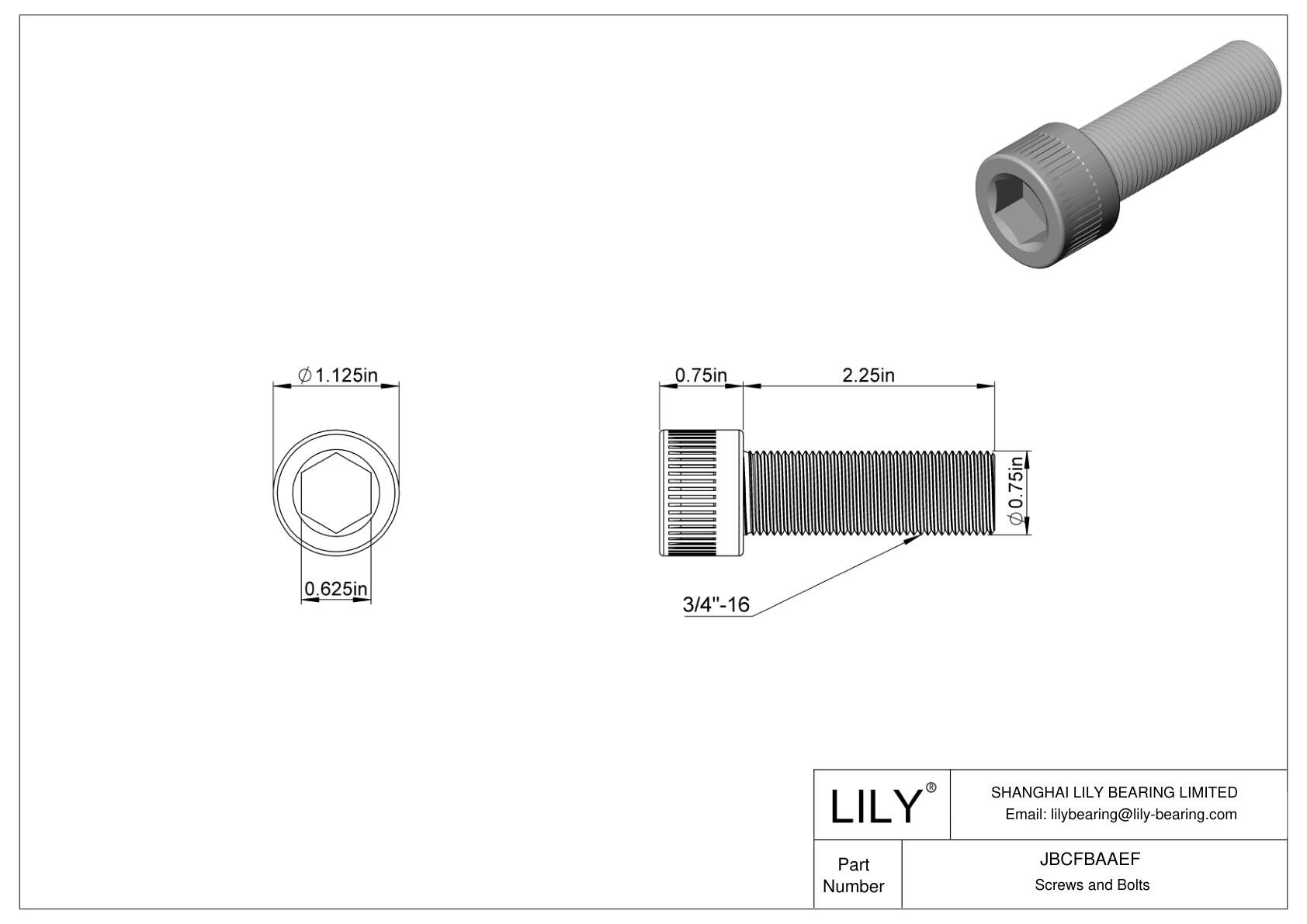 JBCFBAAEF 合金钢内六角螺钉 cad drawing