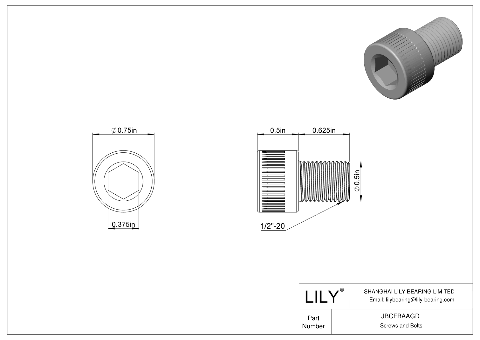 JBCFBAAGD Tornillos de cabeza cilíndrica de acero aleado cad drawing