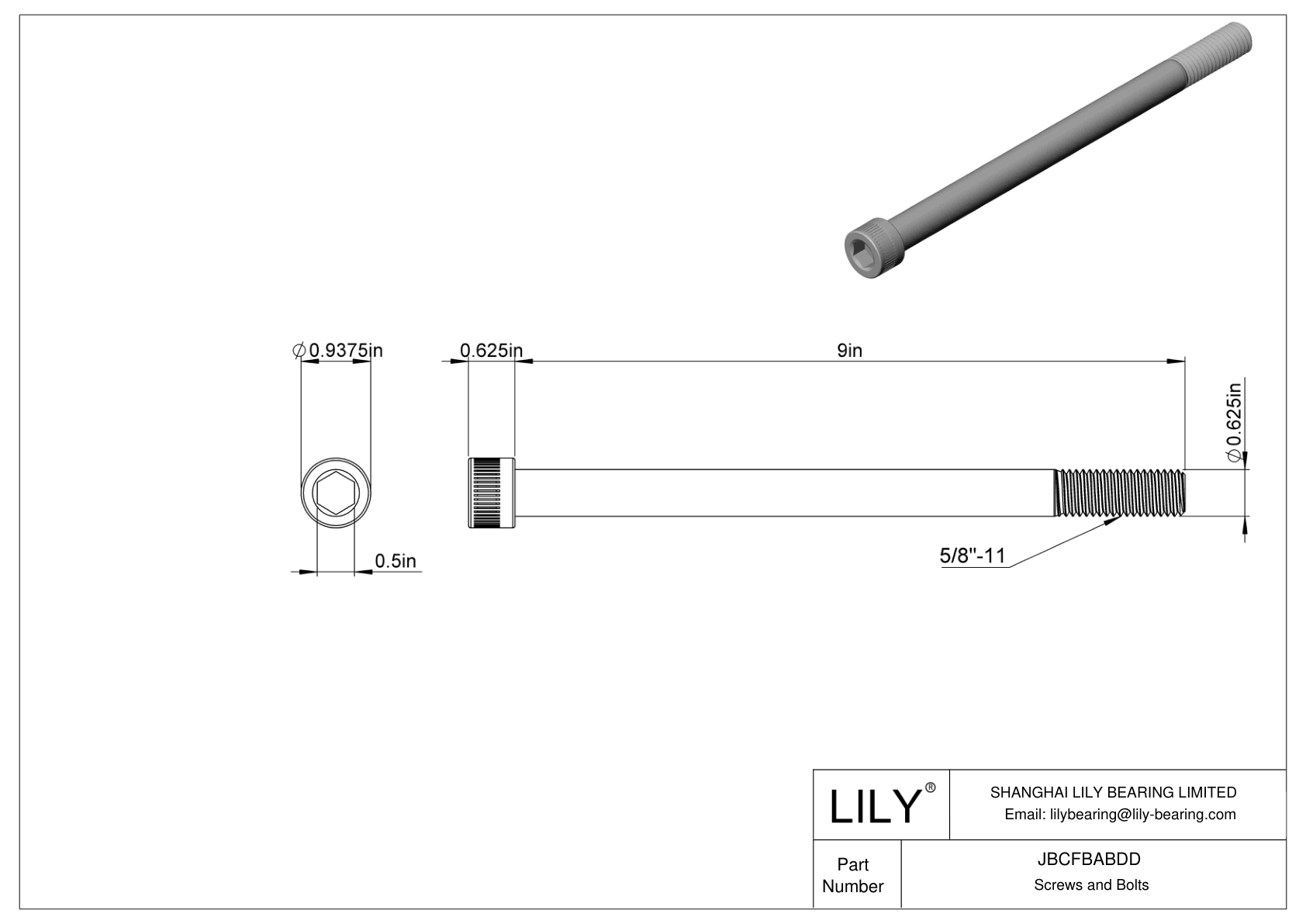 JBCFBABDD 合金钢内六角螺钉 cad drawing