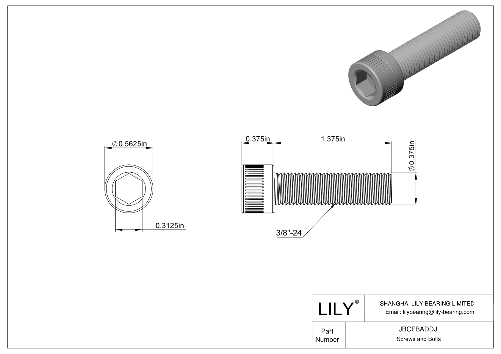 JBCFBADDJ 合金钢内六角螺钉 cad drawing