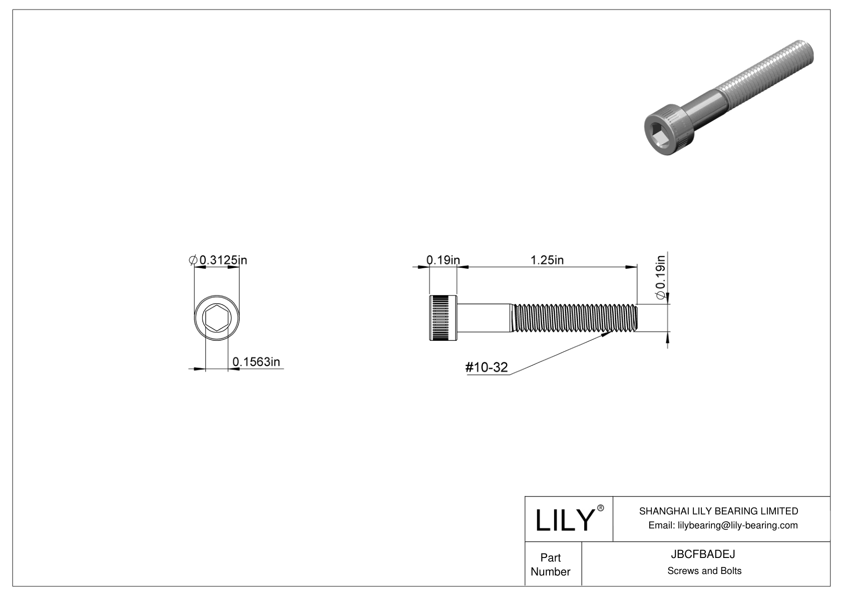 JBCFBADEJ 合金钢内六角螺钉 cad drawing