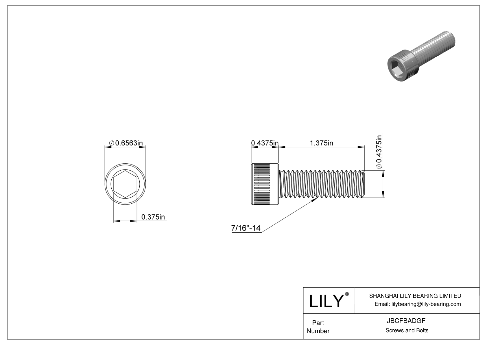 JBCFBADGF 合金钢内六角螺钉 cad drawing