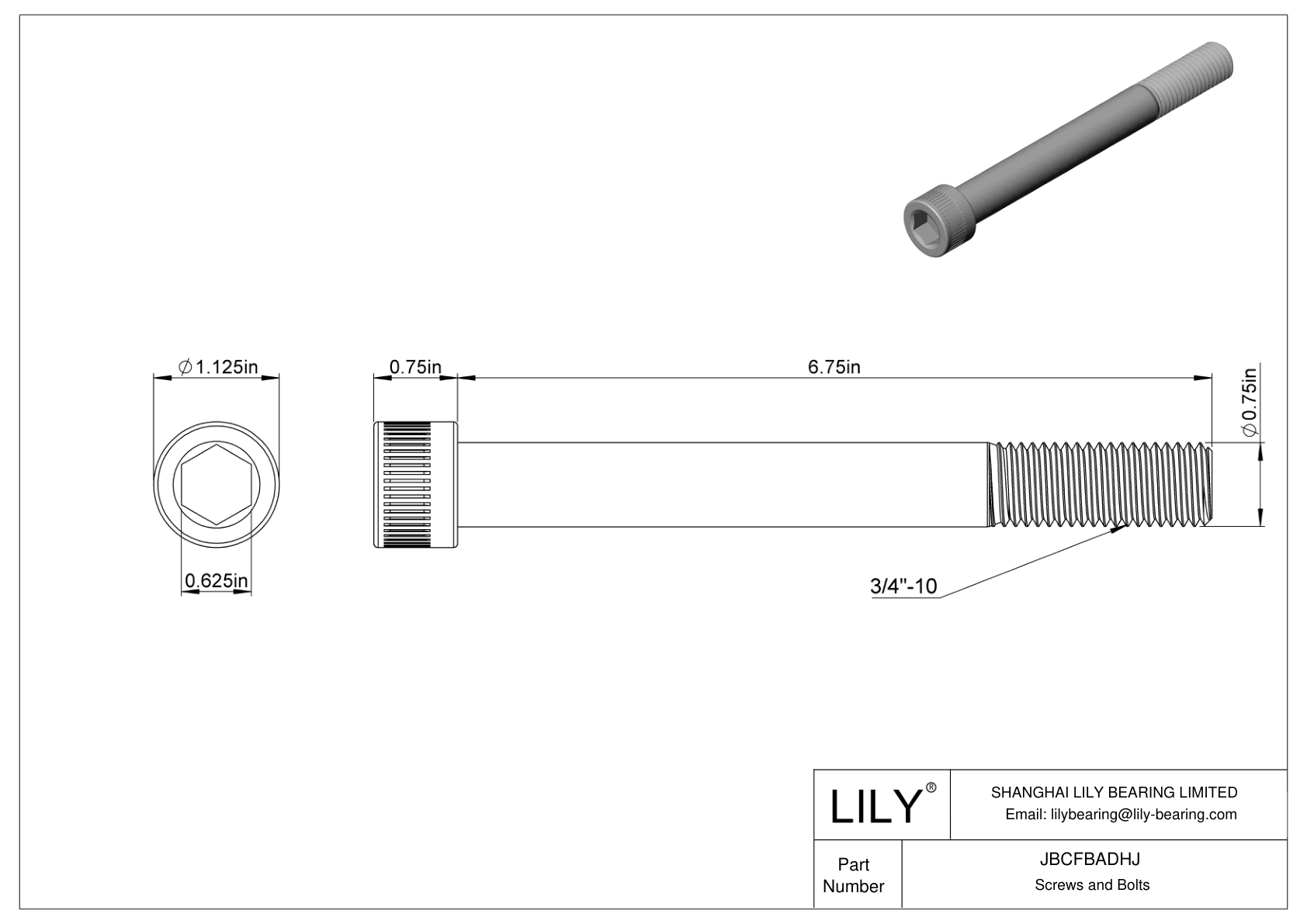 JBCFBADHJ 合金钢内六角螺钉 cad drawing