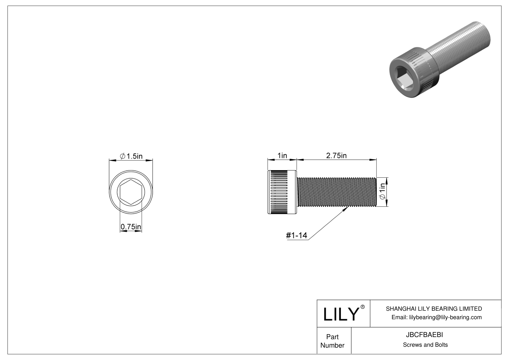 JBCFBAEBI Tornillos de cabeza cilíndrica de acero aleado cad drawing