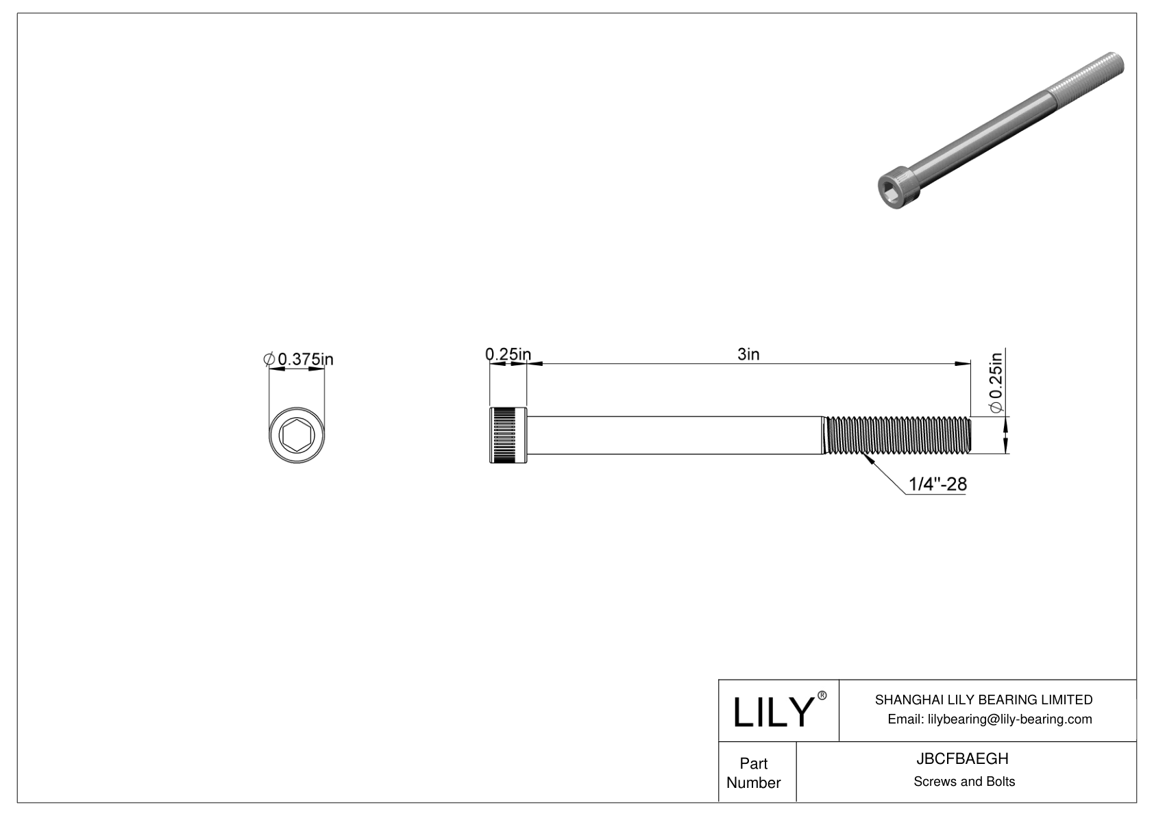 JBCFBAEGH Tornillos de cabeza cilíndrica de acero aleado cad drawing