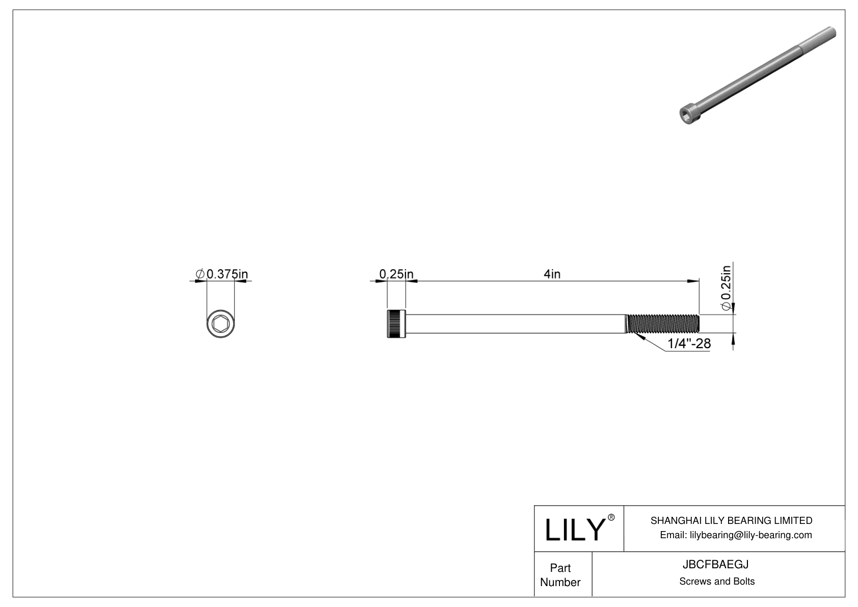 JBCFBAEGJ 合金钢内六角螺钉 cad drawing