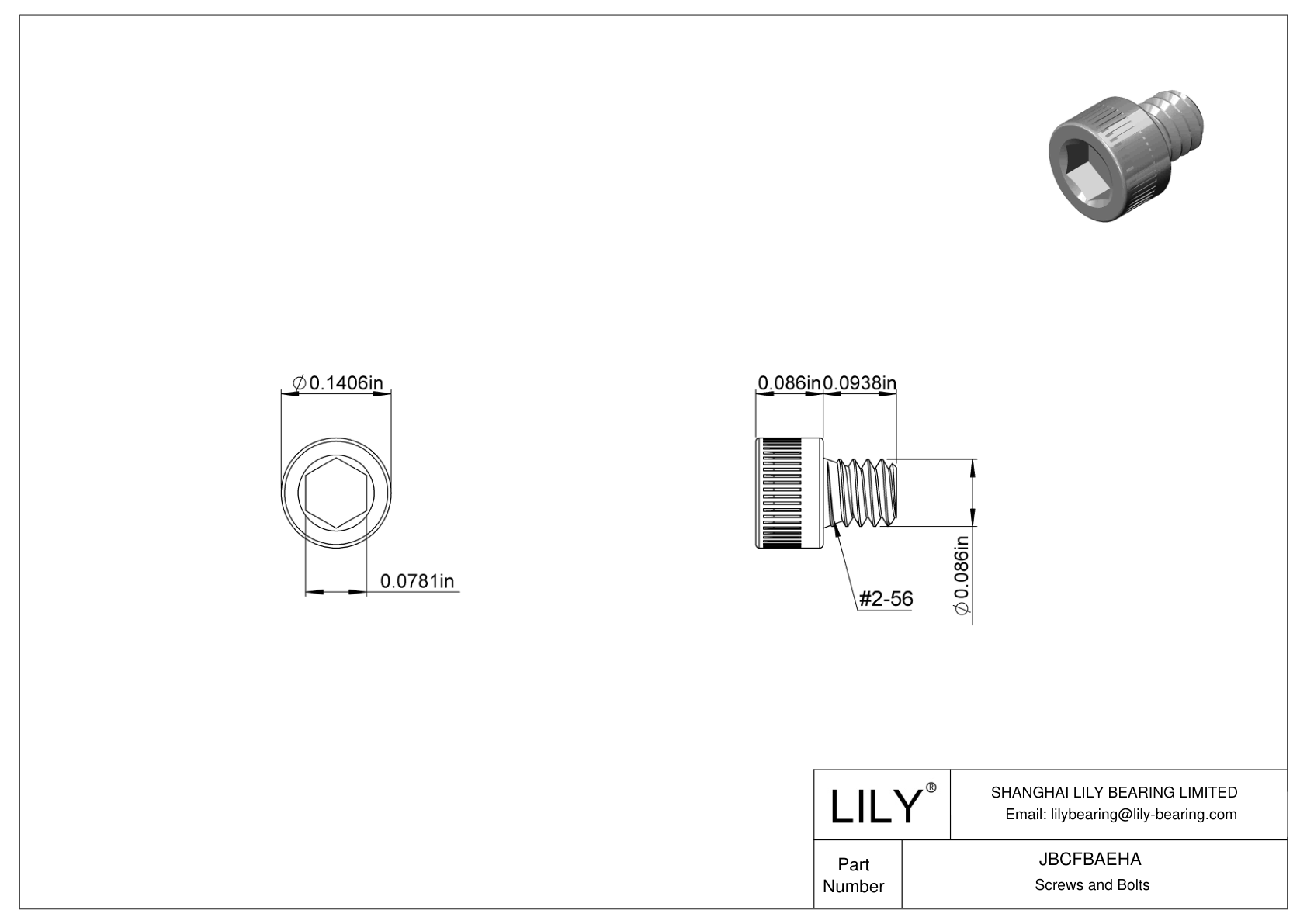 JBCFBAEHA Tornillos de cabeza cilíndrica de acero aleado cad drawing